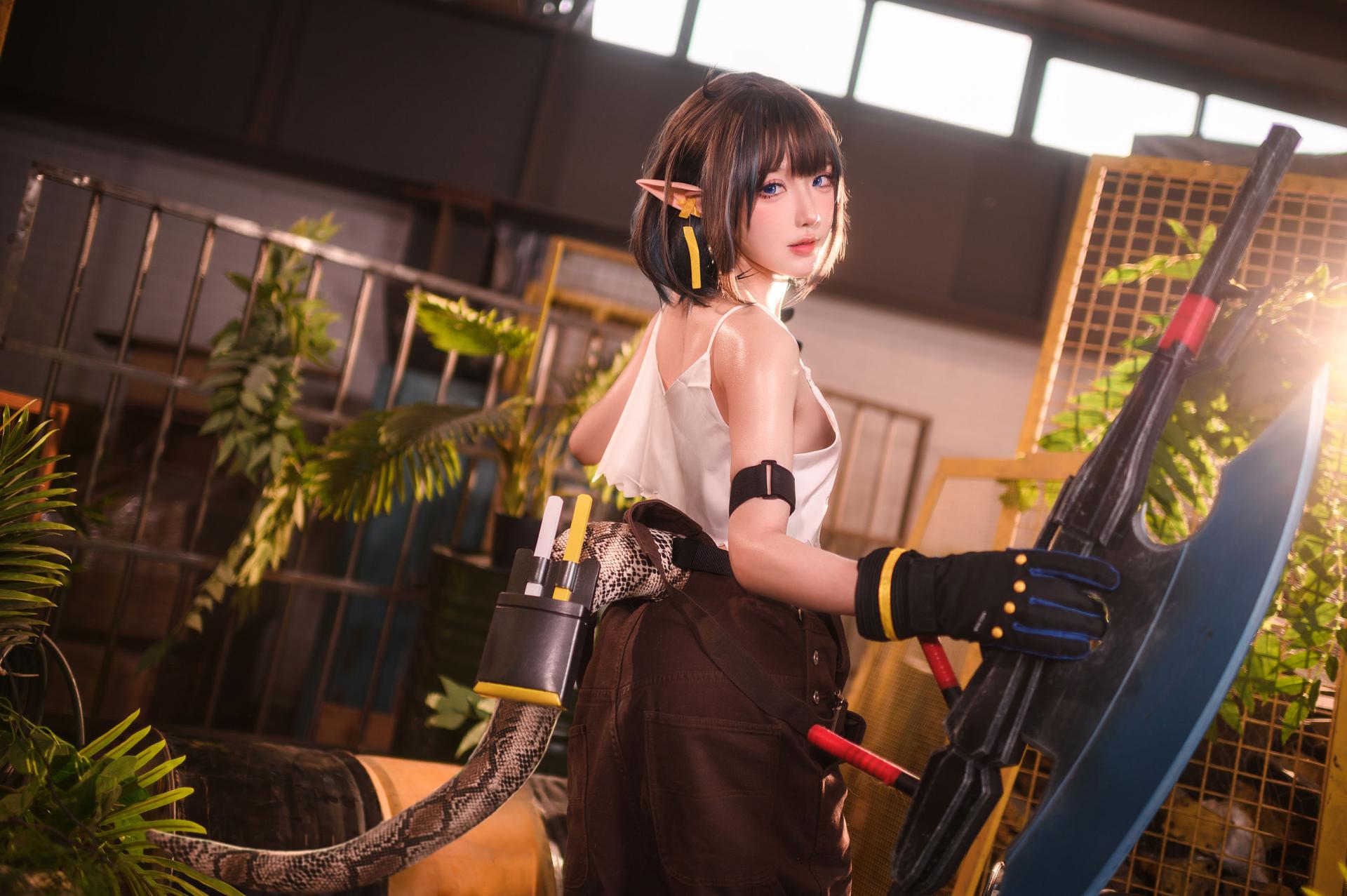 阿包也是兔娘 – 明日方舟 森蚺 cosplay 性感 美图插图