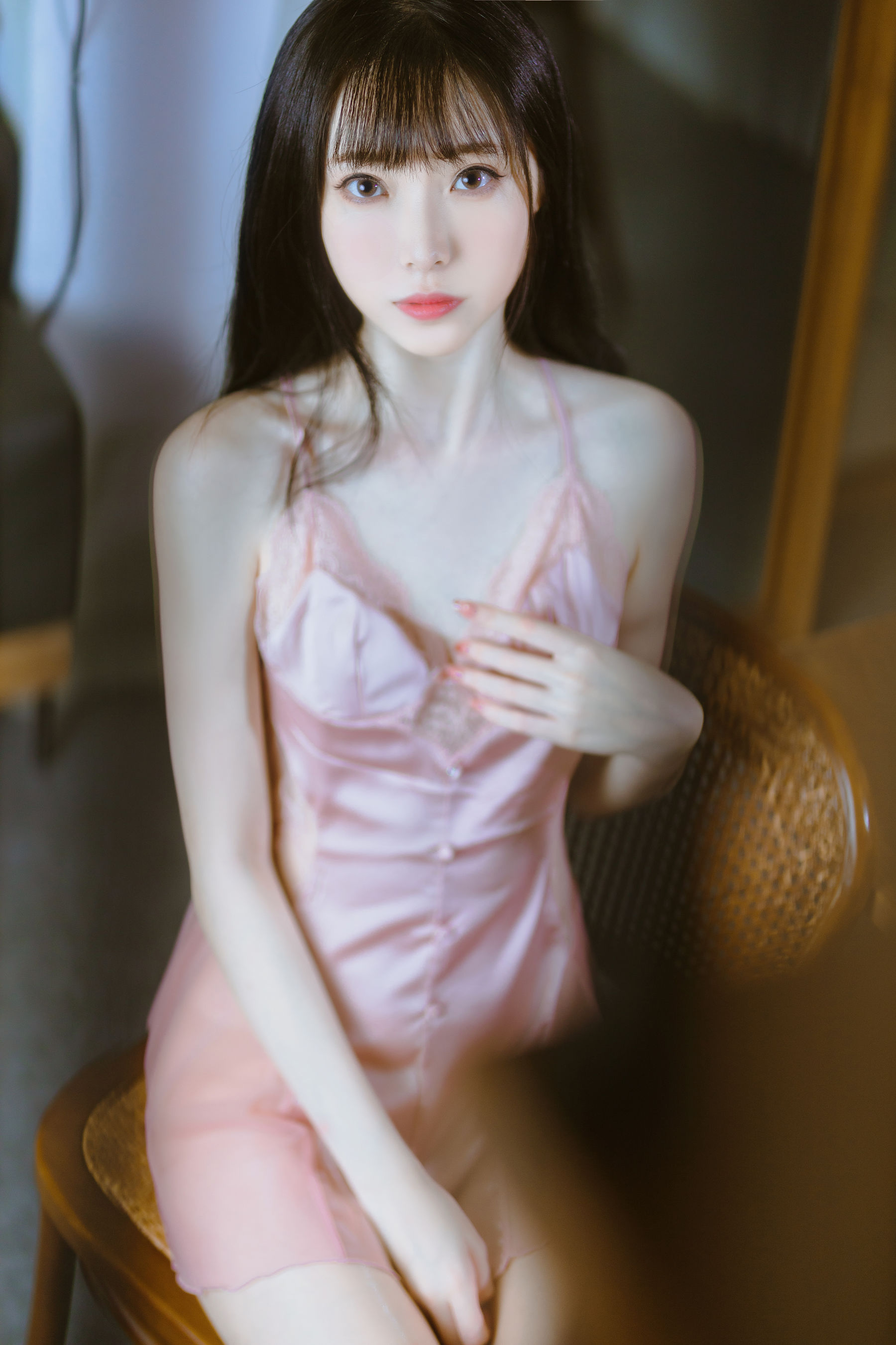 许岚 半透粉纱性感Cosplay写真 二次元动漫角色扮演插图