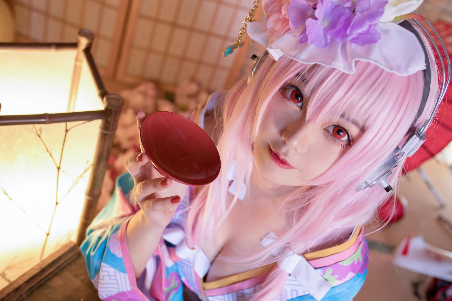 蜜汁猫裘 索尼子绝美和服Cosplay 日系动漫女神写真集插图