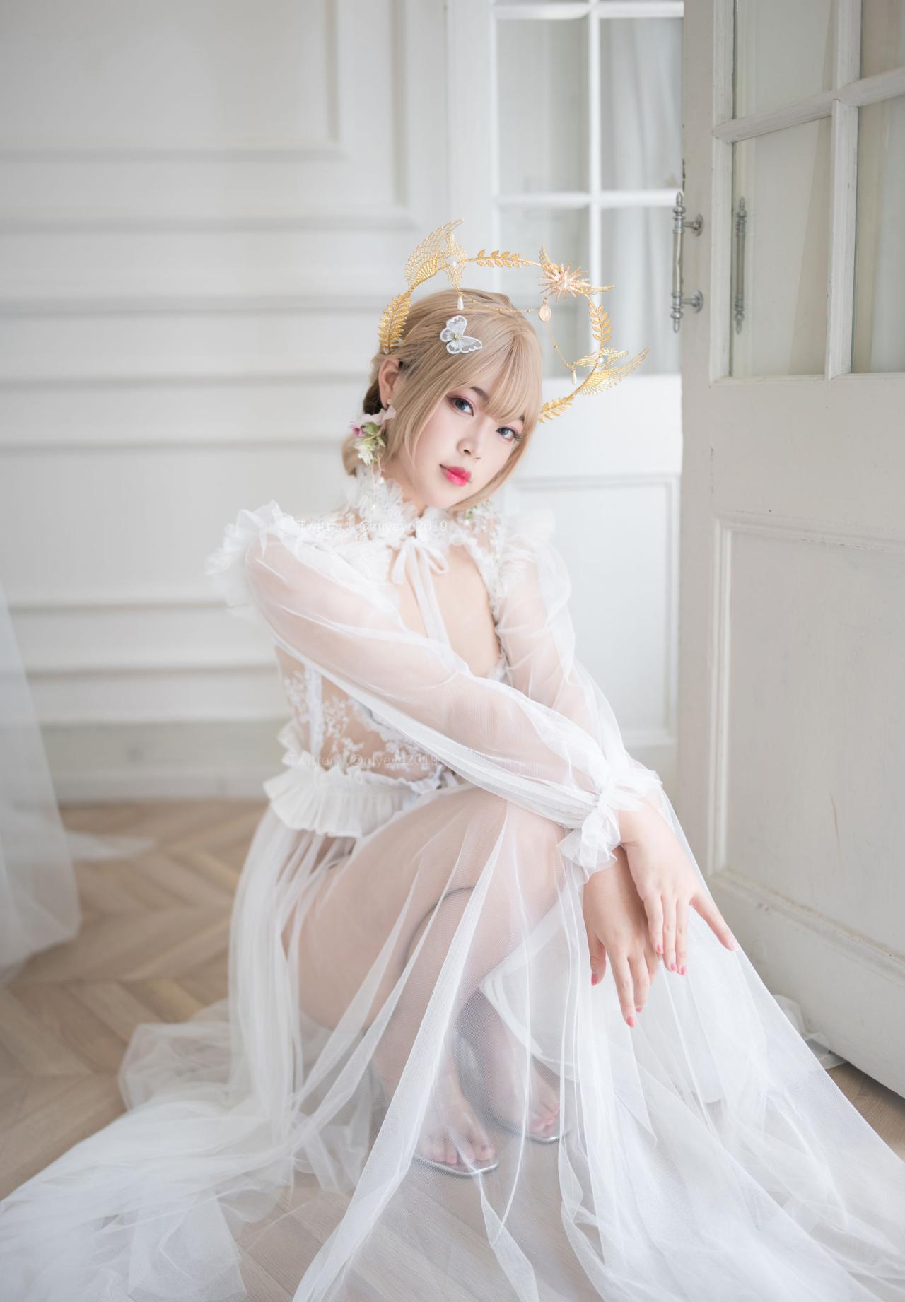 白烨 – 珍珠花嫁萌系小姐姐Cosplay写真集插图