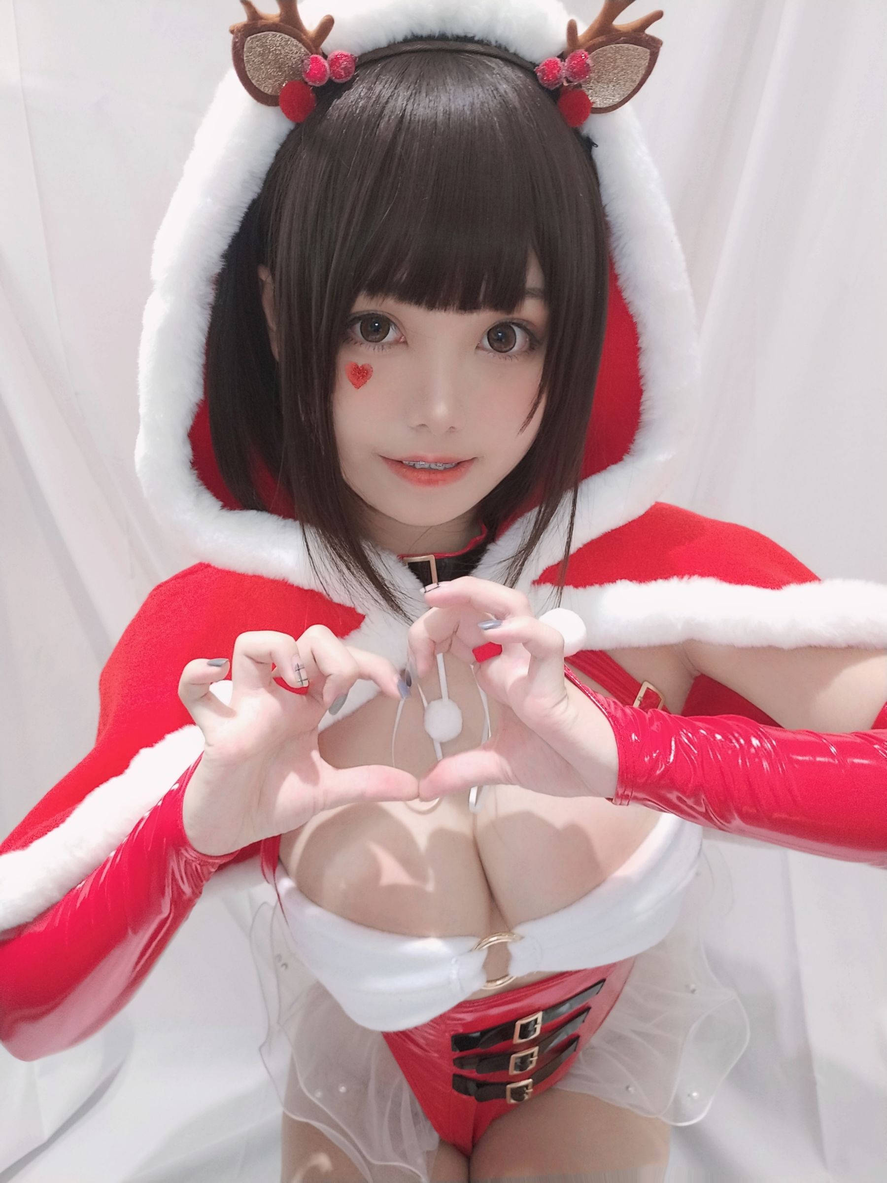 蜜汁猫裘 圣诞自拍 圣诞主题Cosplay写真插图