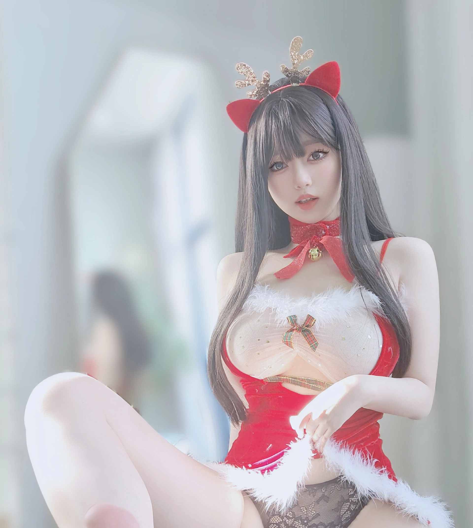 女主K 圣诞麋鹿Cosplay 节日限定写真集插图 女主K 圣诞麋鹿Cosplay 节日限定写真集插图
