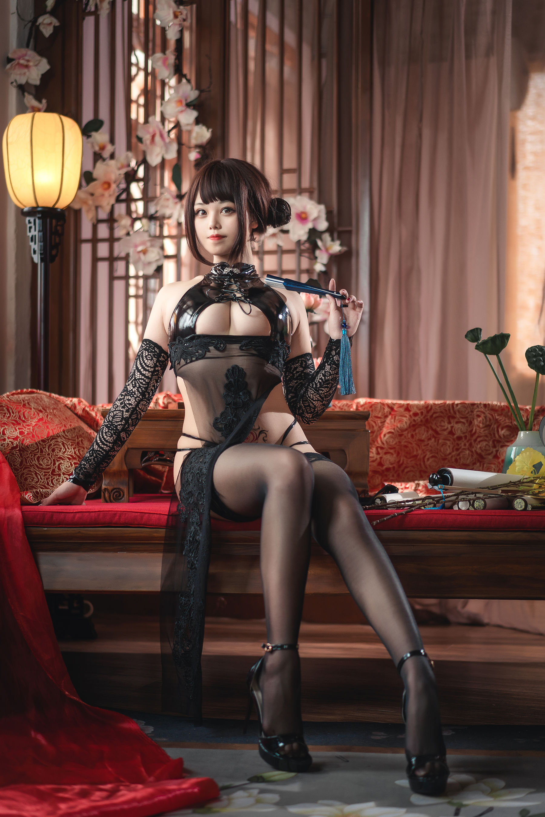 蜜汁猫裘 – 绝代风华旗袍 Cosplay 写真集 国风性感美女图片