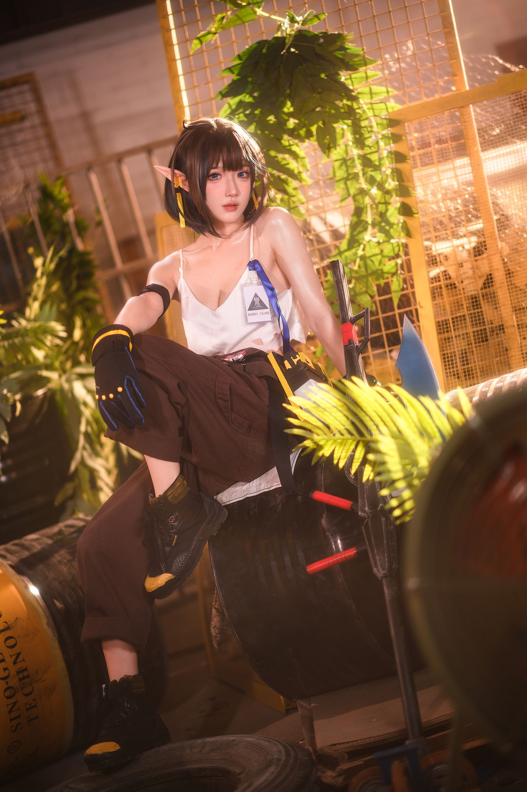 阿包也是兔娘 – 明日方舟 森蚺 cosplay 性感 美图插图