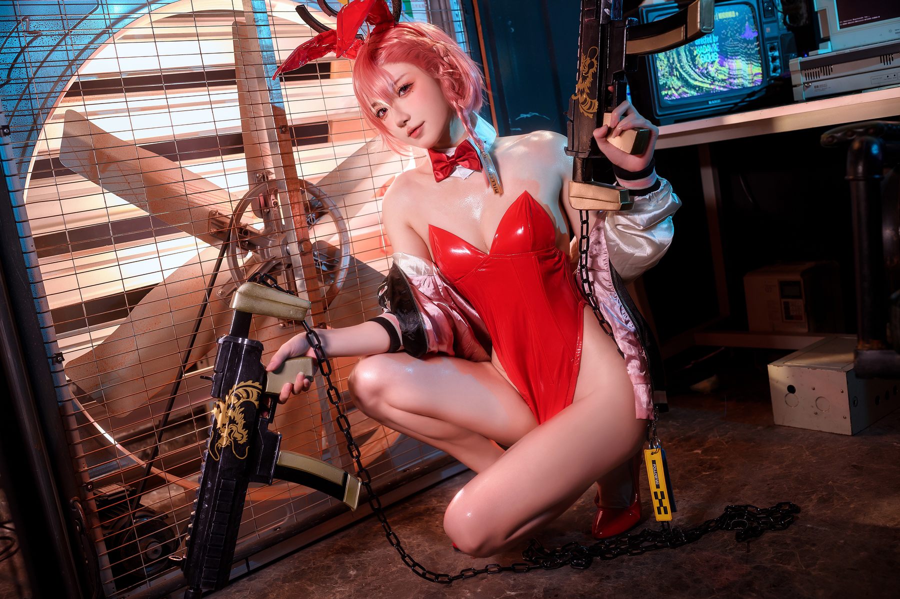 阿包也是兔娘 – 兔女郎 美甘尼禄 Cosplay 性感写真插图