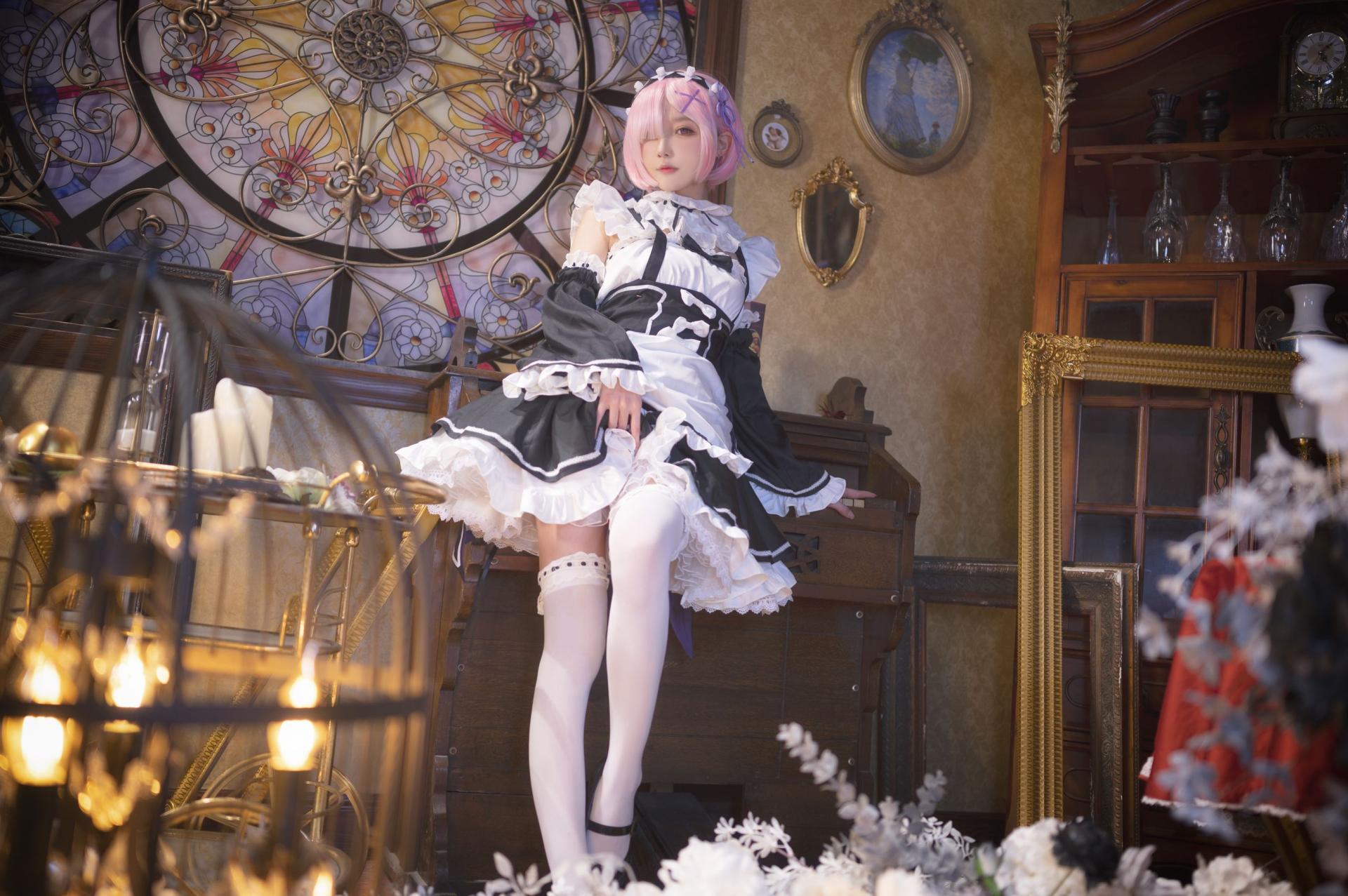 阿包也是兔娘 – 拉姆女仆 cosplay 蕾姆姐姐女仆装 Re Zero 从零开始异世界生活 动漫角色扮演插图 阿包也是兔娘 – 拉姆女仆 cosplay 蕾姆姐姐女仆装 Re Zero 从零开始异世界生活 动漫角色扮演插图