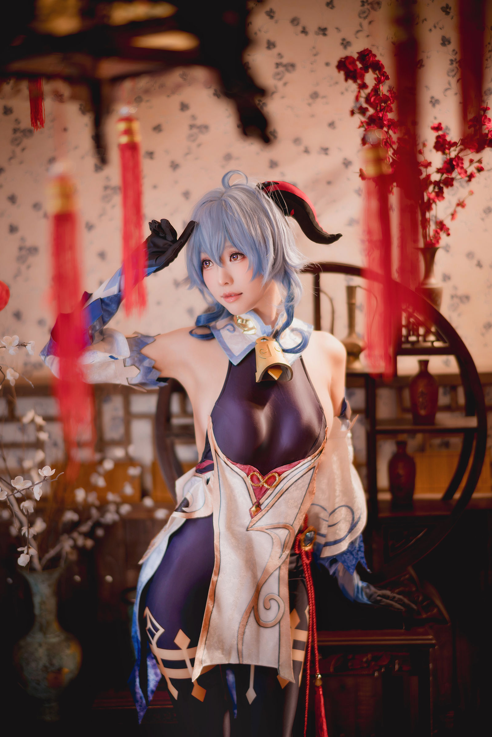 Ely_eee(ElyEE子) – Ganyu Cosplay 甘雨原神高清写真插图