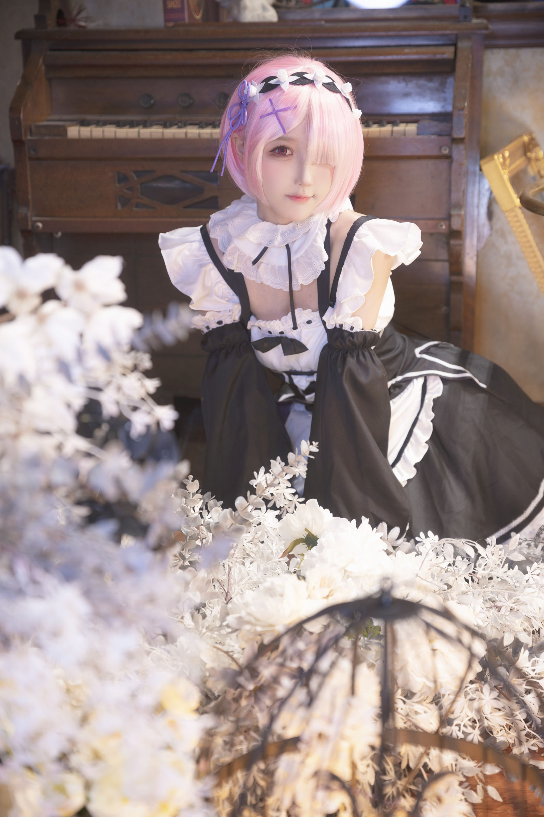 阿包也是兔娘 – 拉姆女仆 cosplay 蕾姆姐姐女仆装 Re Zero 从零开始异世界生活 动漫角色扮演插图 阿包也是兔娘 – 拉姆女仆 cosplay 蕾姆姐姐女仆装 Re Zero 从零开始异世界生活 动漫角色扮演插图