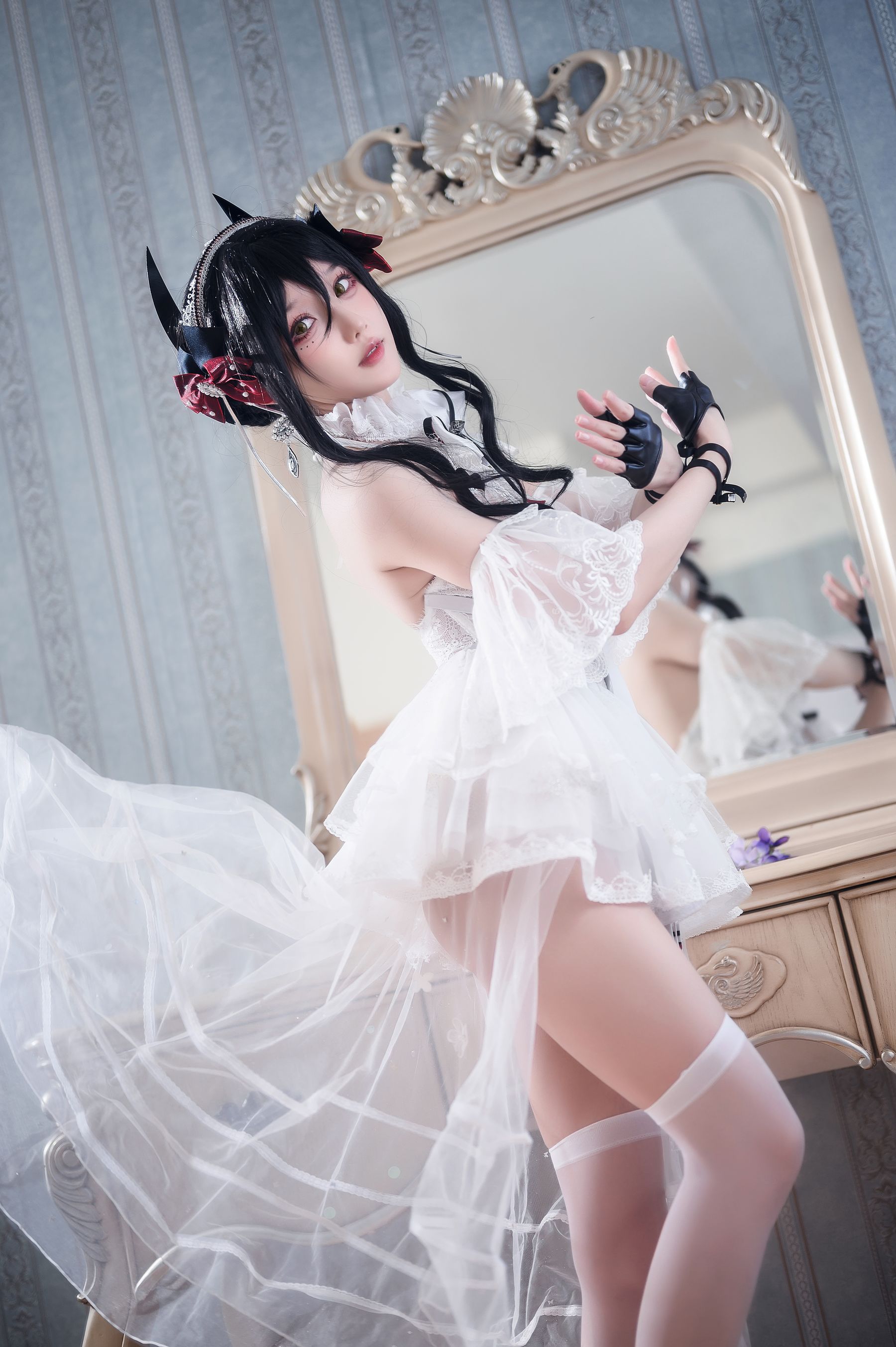 阿包也是兔娘 明日方舟伊内斯芭蕾 Cosplay 高清写真 游戏角色扮演插图