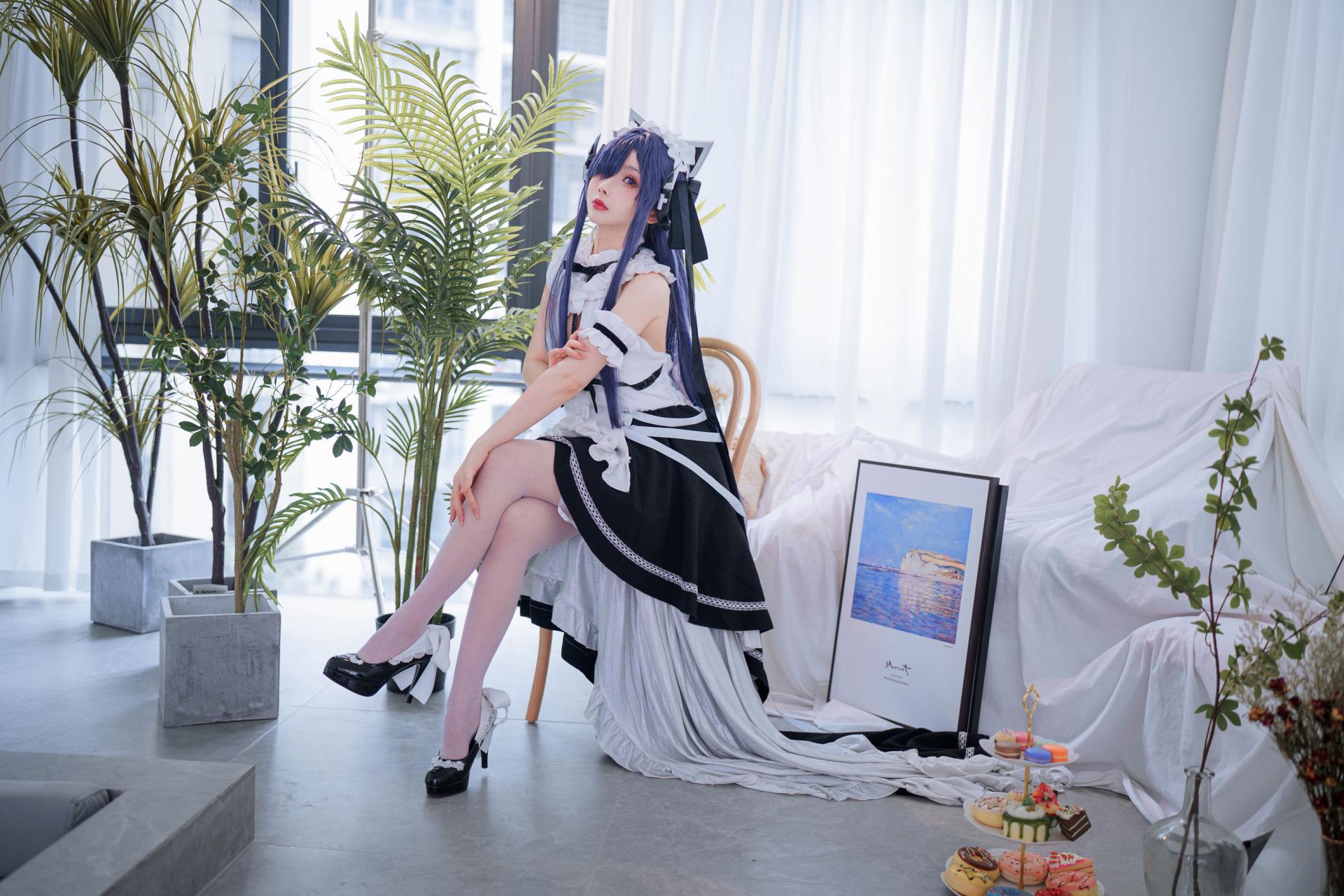 rioko凉凉子 奥古斯特女仆装 cosplay 高清美图 性感写真