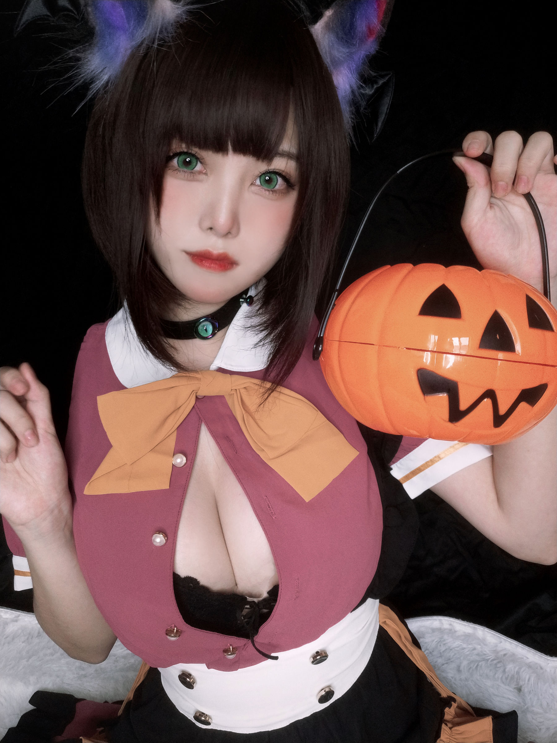 蜜汁猫裘 万圣节魅魔cosplay 暗黑哥特风写真集插图 蜜汁猫裘 万圣节魅魔cosplay 暗黑哥特风写真集插图