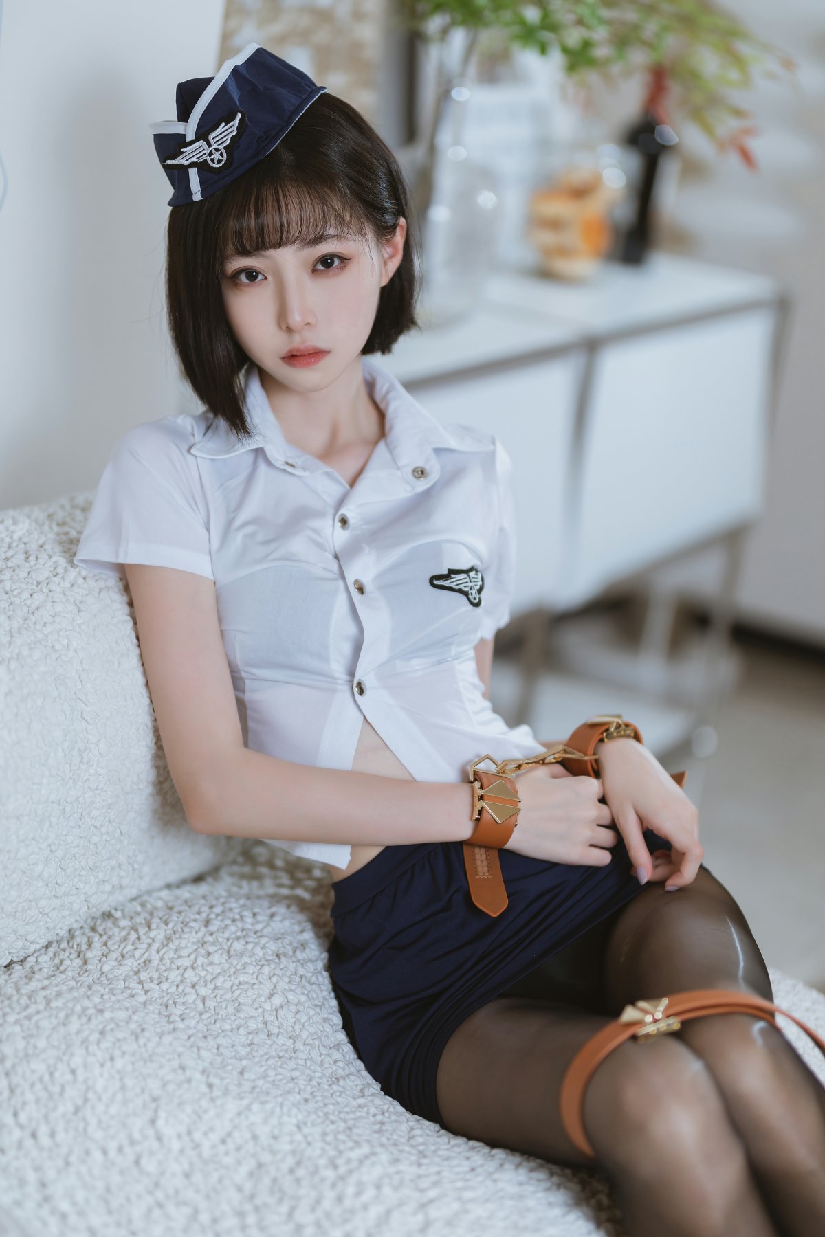 许岚 – 束缚黑丝性感写真 Cosplay角色扮演 二次元美图插图