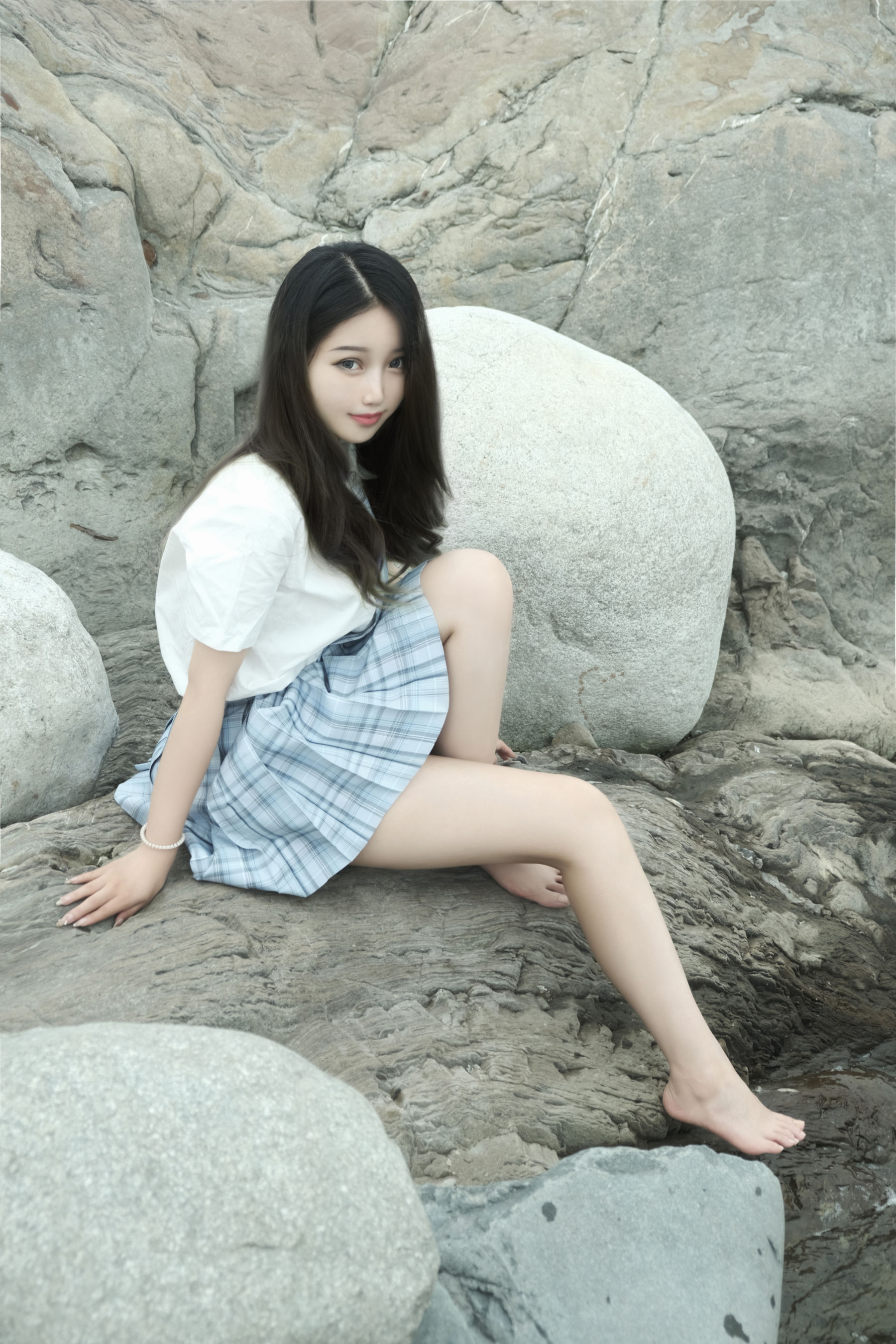 eloise软软 河边JK少女写真 清新制服cosplay摄影插图 eloise软软 河边JK少女写真 清新制服cosplay摄影插图