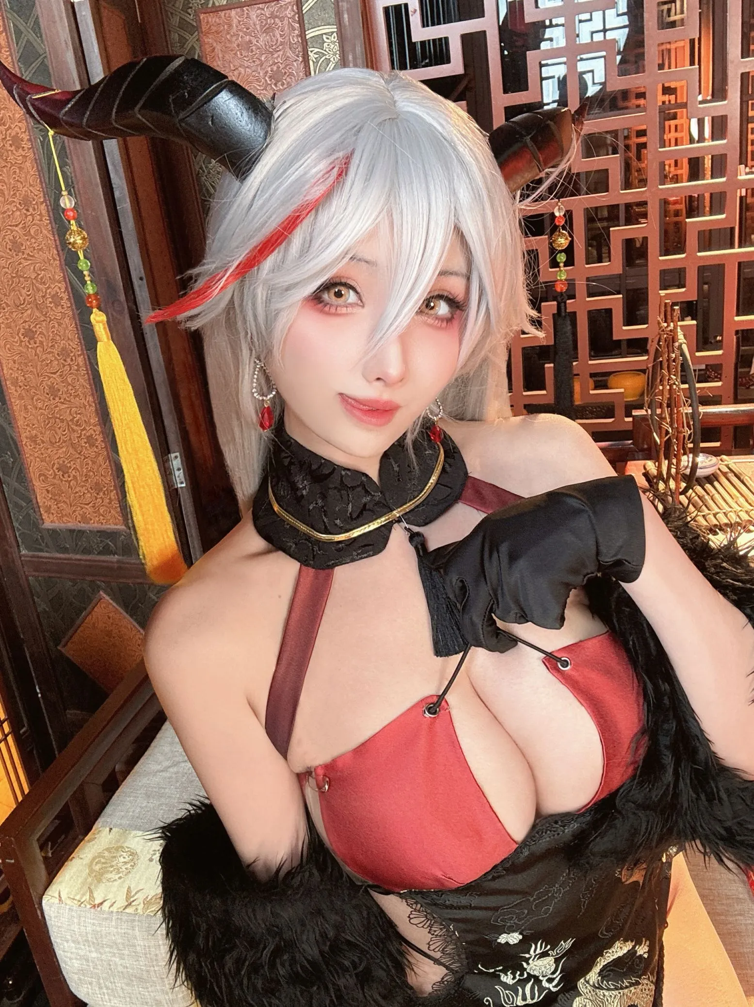 rioko凉凉子 龙年埃吉尔Cosplay 新春贺岁龙女造型插图