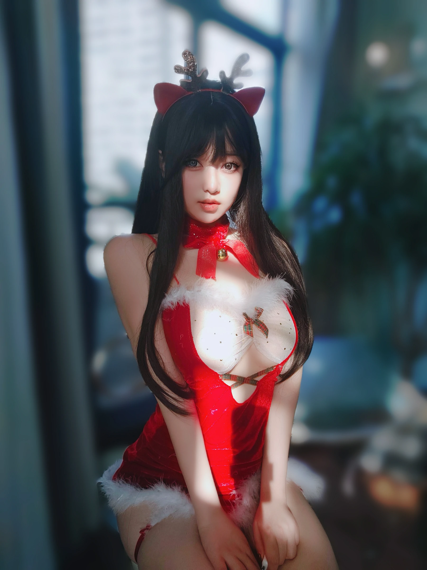 女主K 圣诞麋鹿Cosplay 节日限定写真集插图 女主K 圣诞麋鹿Cosplay 节日限定写真集插图