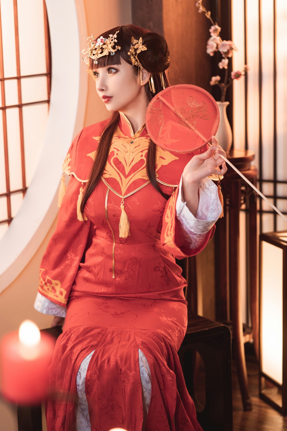 rioko凉凉子 逸仙cosplay 碧蓝航线旗袍写真 国风舰娘优雅造型插图 rioko凉凉子 逸仙cosplay 碧蓝航线旗袍写真 国风舰娘优雅造型插图