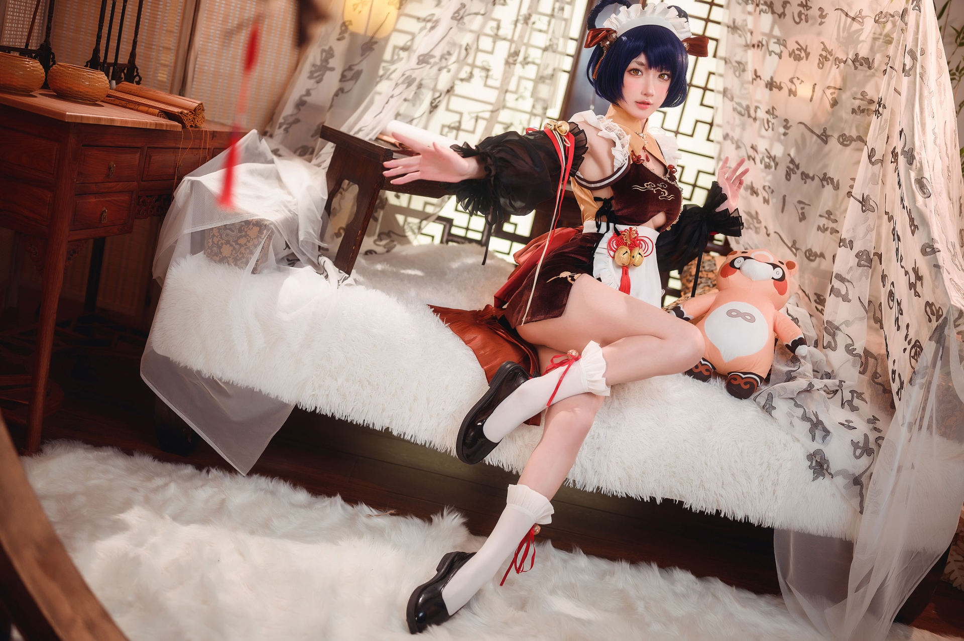 阿包也是兔娘 – 原神 香菱 cosplay 精美摄影 高清图集插图 阿包也是兔娘 – 原神 香菱 cosplay 精美摄影 高清图集插图
