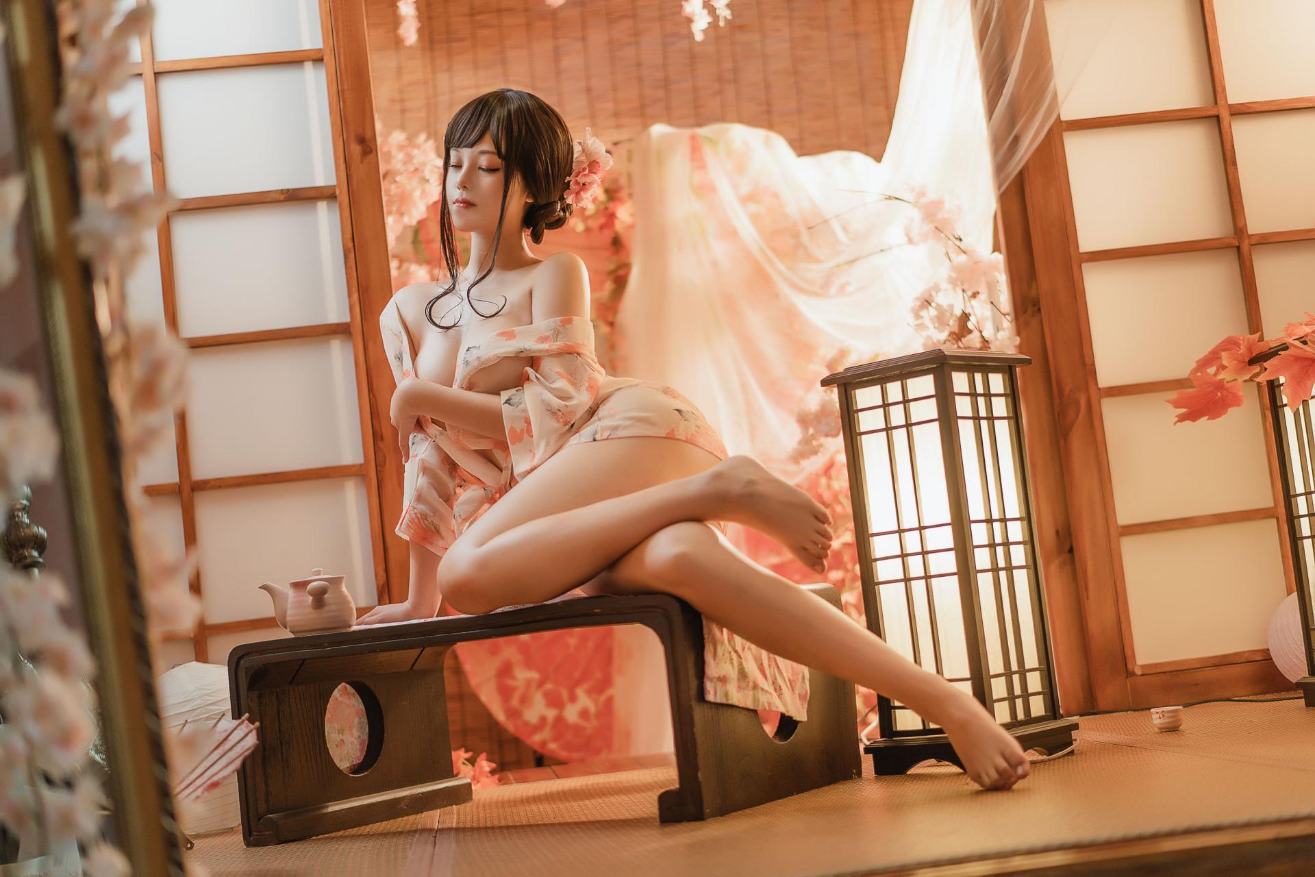 蜜汁猫裘 – 浴娘 cosplay 写真 性感浴衣 二次元美女 高清图集插图 蜜汁猫裘 – 浴娘 cosplay 写真 性感浴衣 二次元美女 高清图集插图