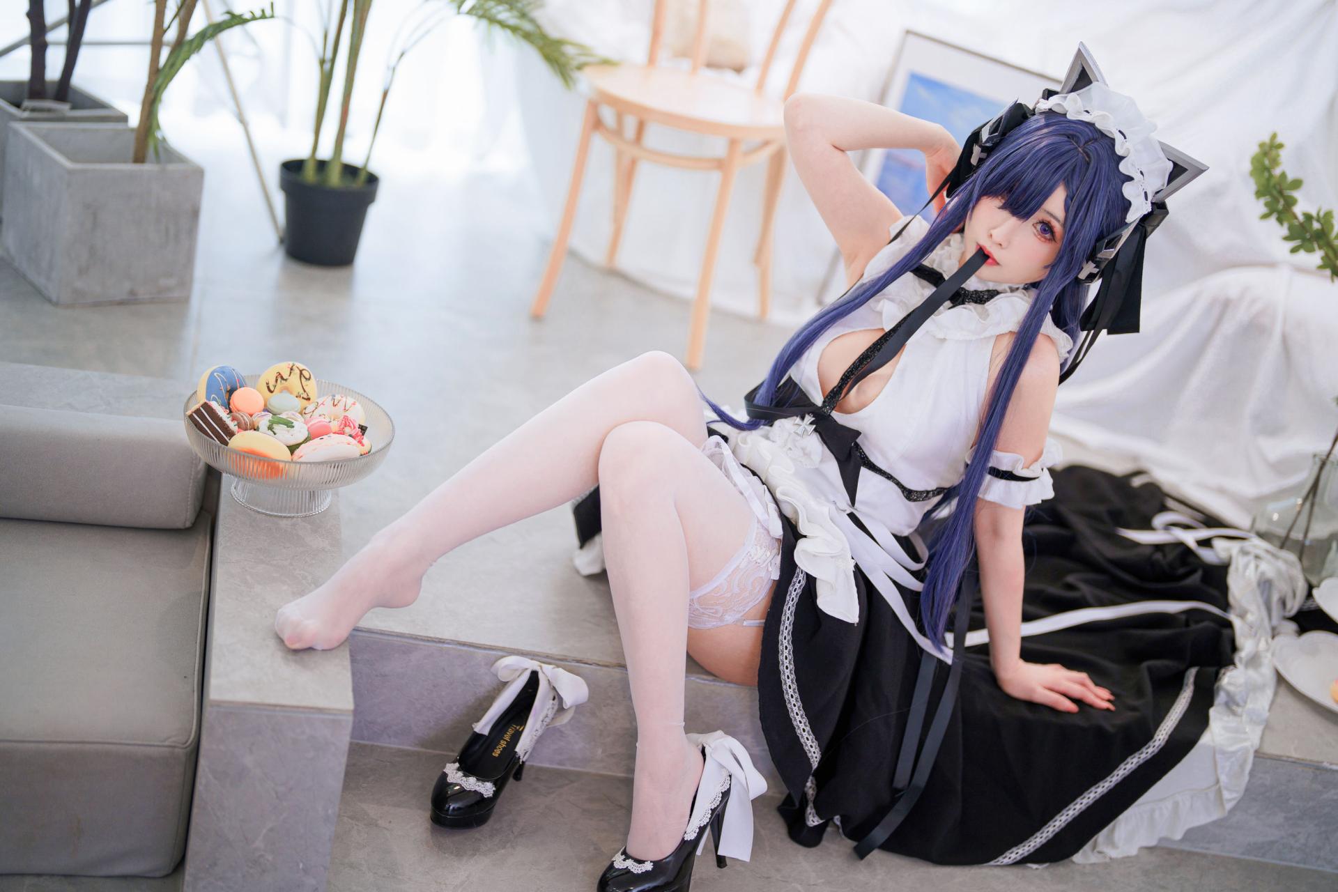 rioko凉凉子 奥古斯特女仆装 cosplay 高清美图 性感写真插图