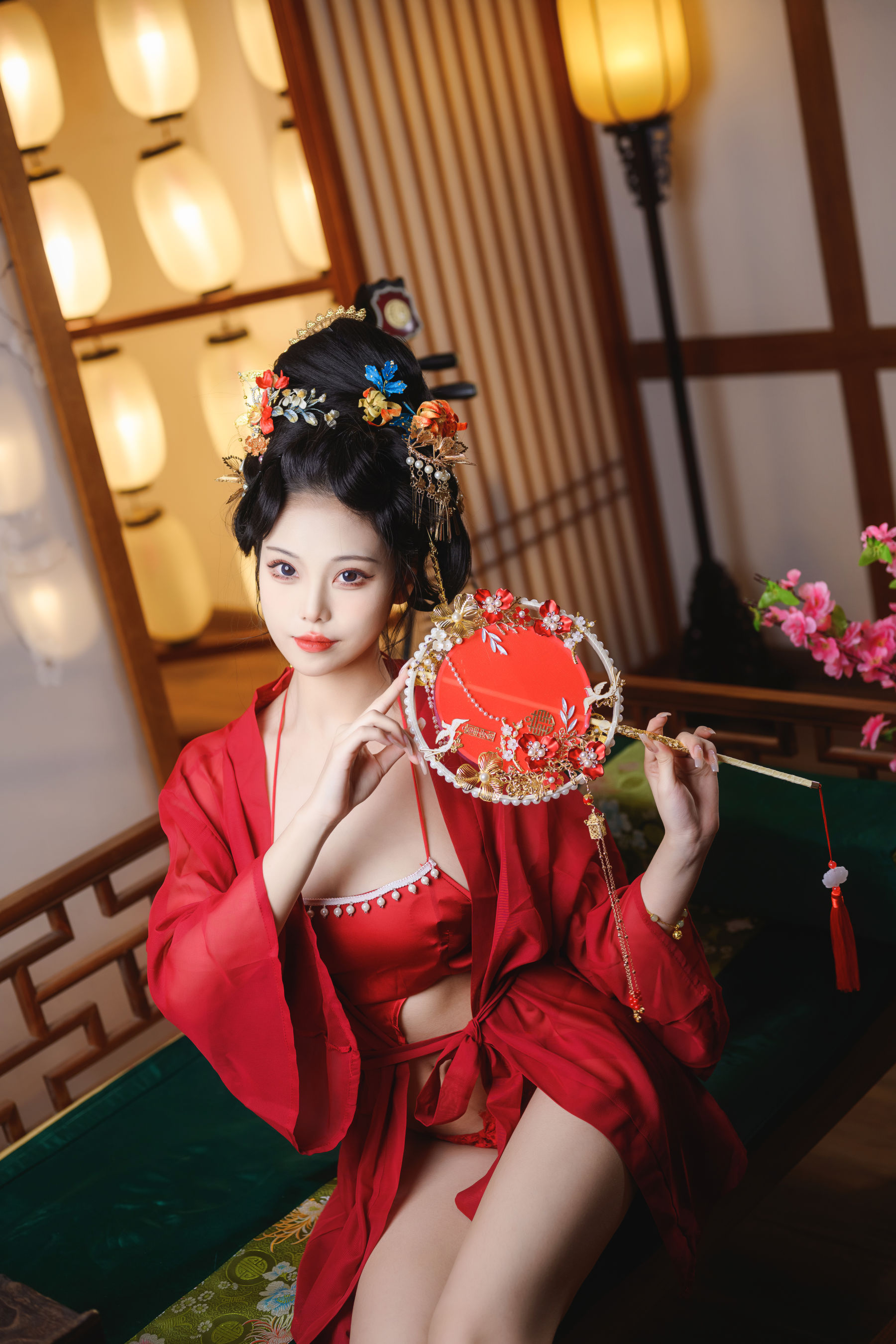 蜜汁猫裘 唐宫夜宴绝美汉服 Cosplay 摄影作品集插图
