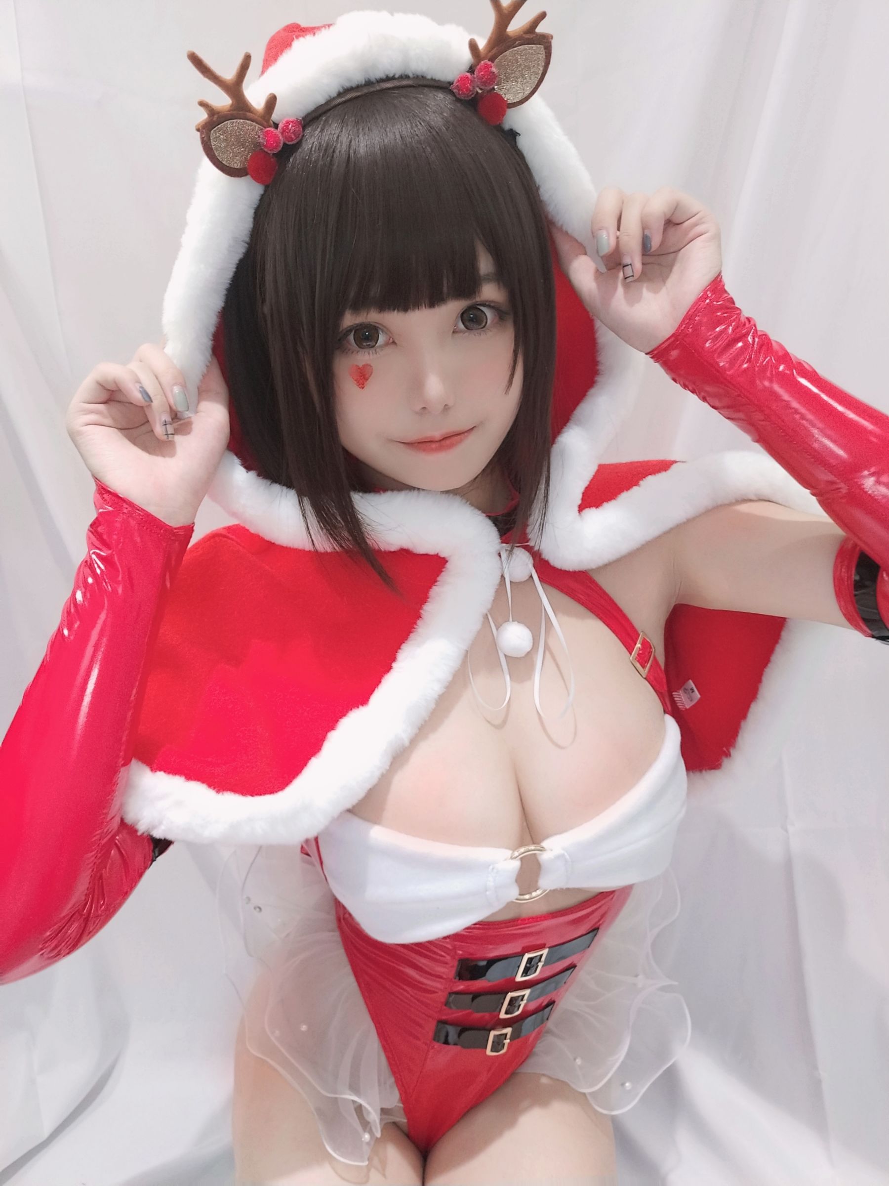 蜜汁猫裘 圣诞自拍 圣诞主题Cosplay写真插图