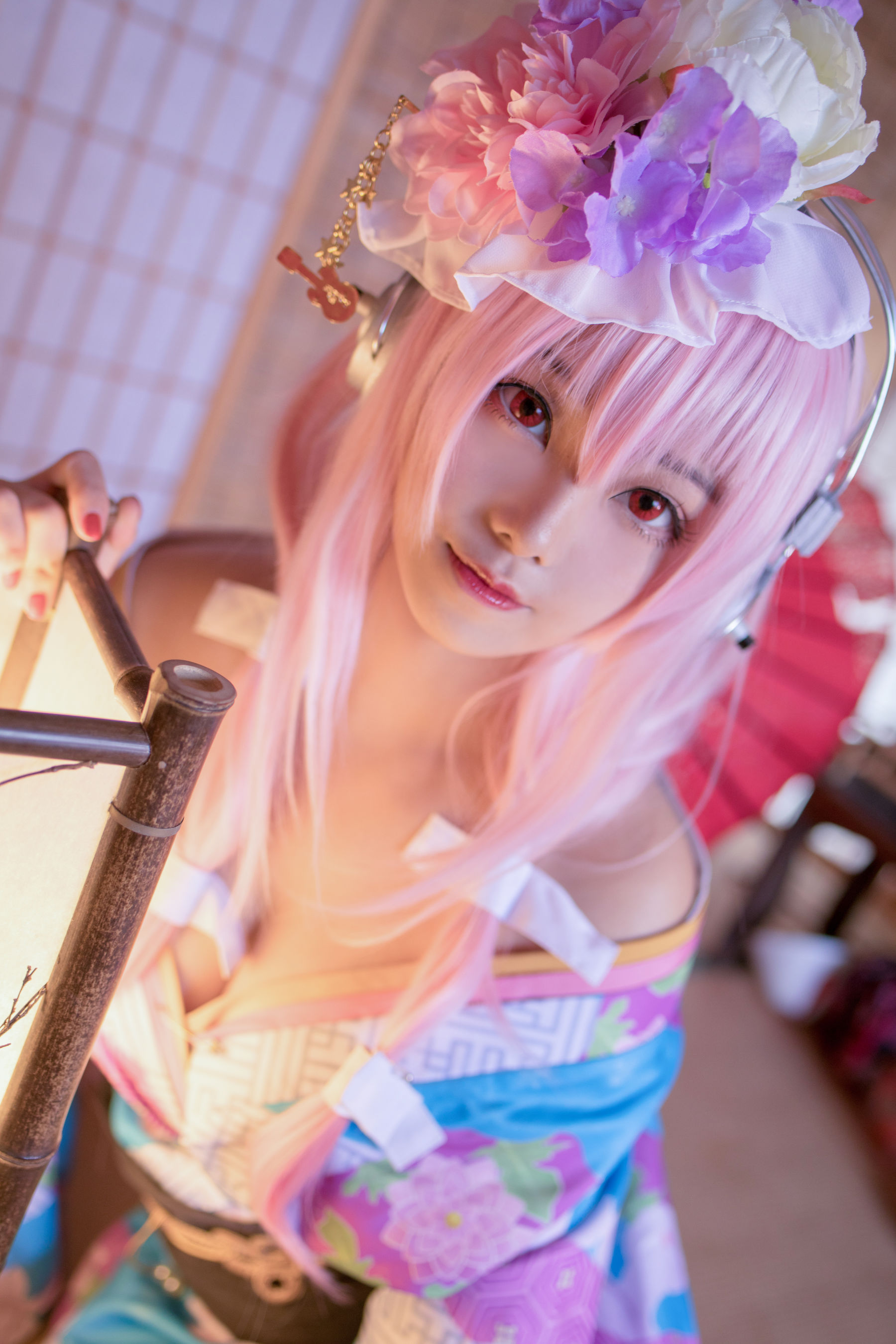 蜜汁猫裘 索尼子绝美和服Cosplay 日系动漫女神写真集插图
