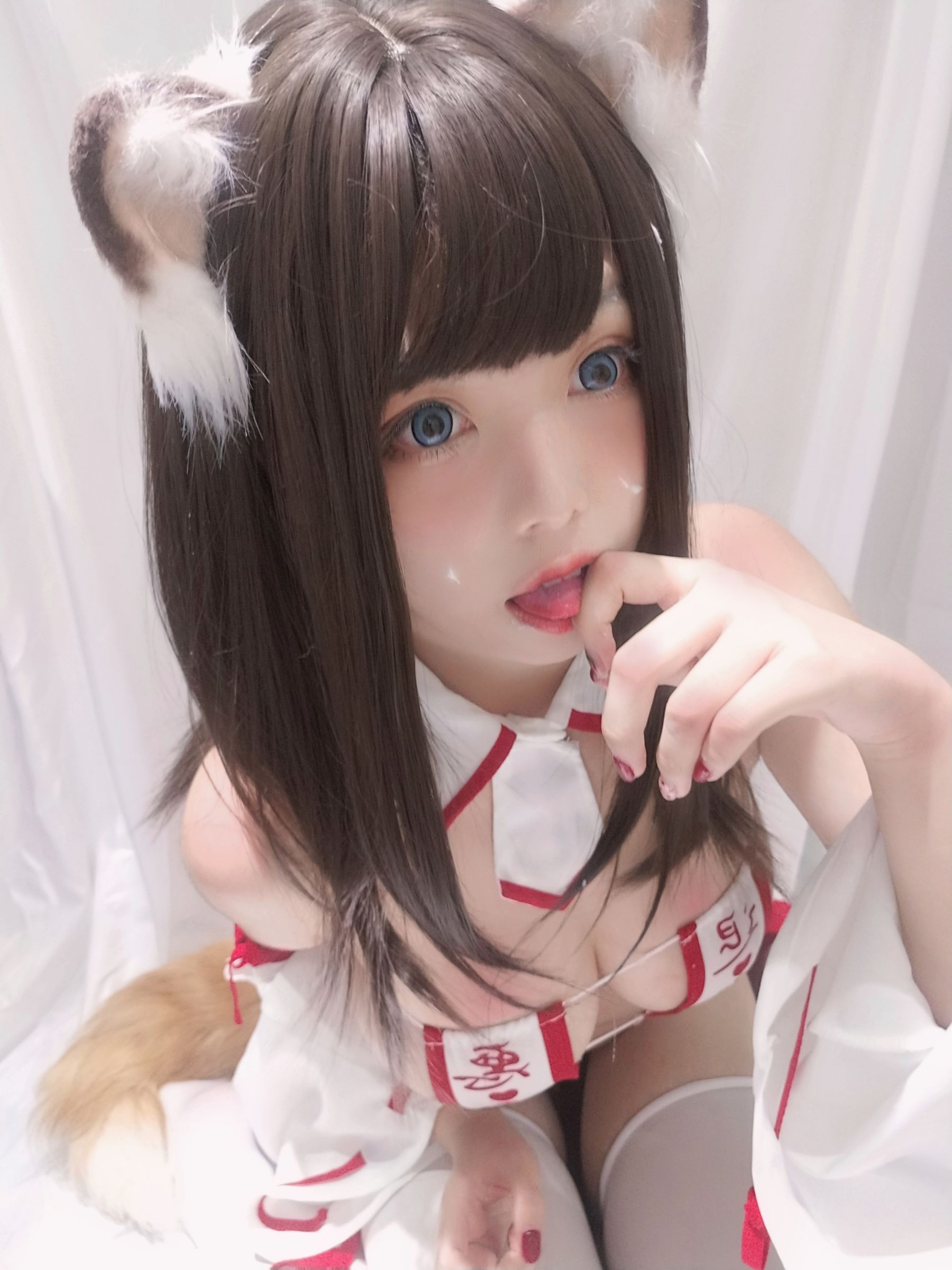 蜜汁猫裘 – 巫女小狐狸 cosplay 精美写真 二次元美少女 神社巫女主题插图