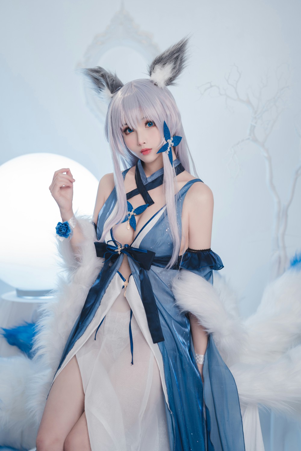 rioko凉凉子 信浓礼服cosplay写真 和风礼服优雅造型