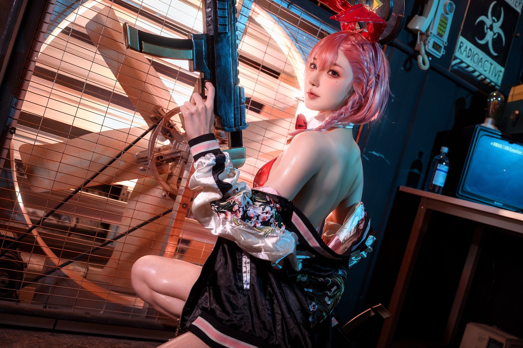 阿包也是兔娘 – 兔女郎 美甘尼禄 Cosplay 性感写真插图