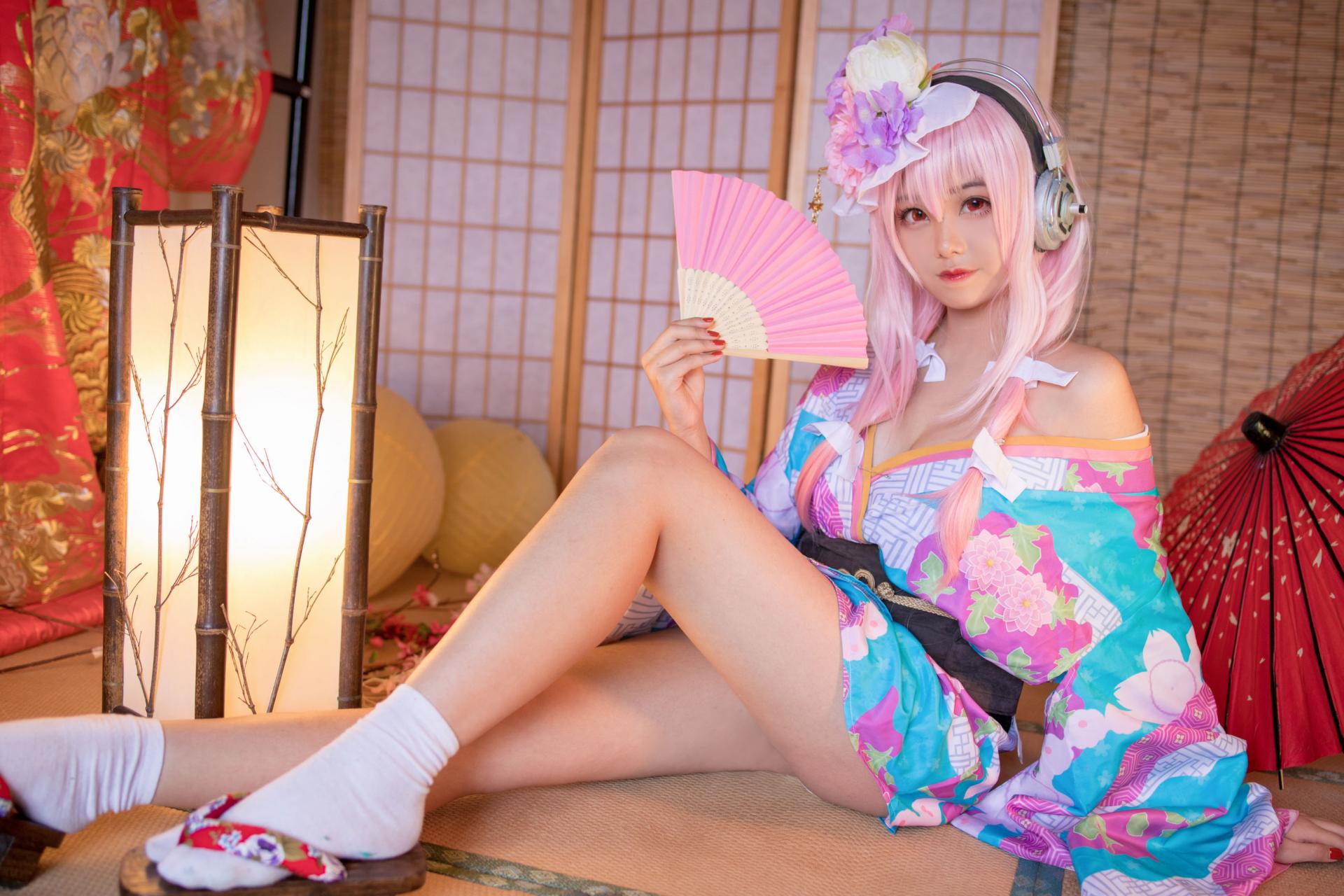 蜜汁猫裘 索尼子绝美和服Cosplay 日系动漫女神写真集插图
