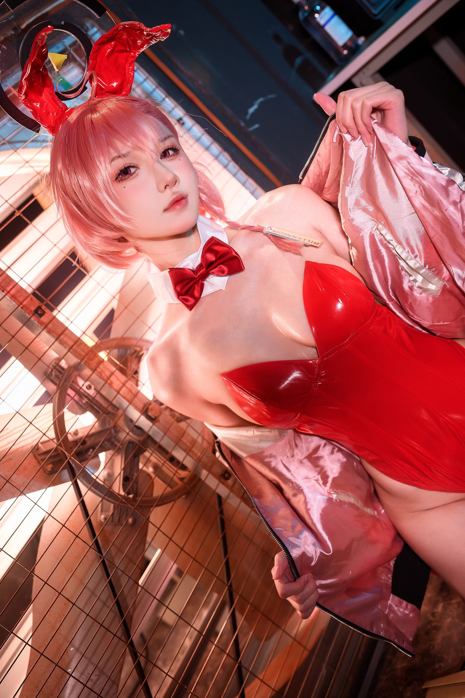 阿包也是兔娘 – 兔女郎 美甘尼禄 Cosplay 性感写真插图