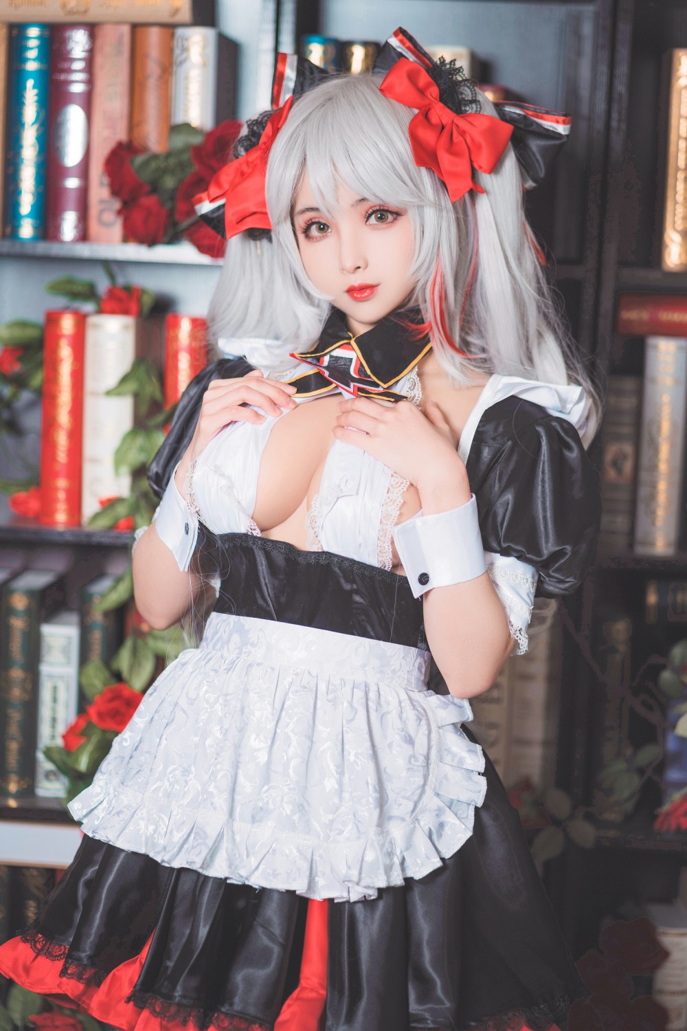 rioko凉凉子 欧根亲王女仆 Cosplay 高清写真图集插图