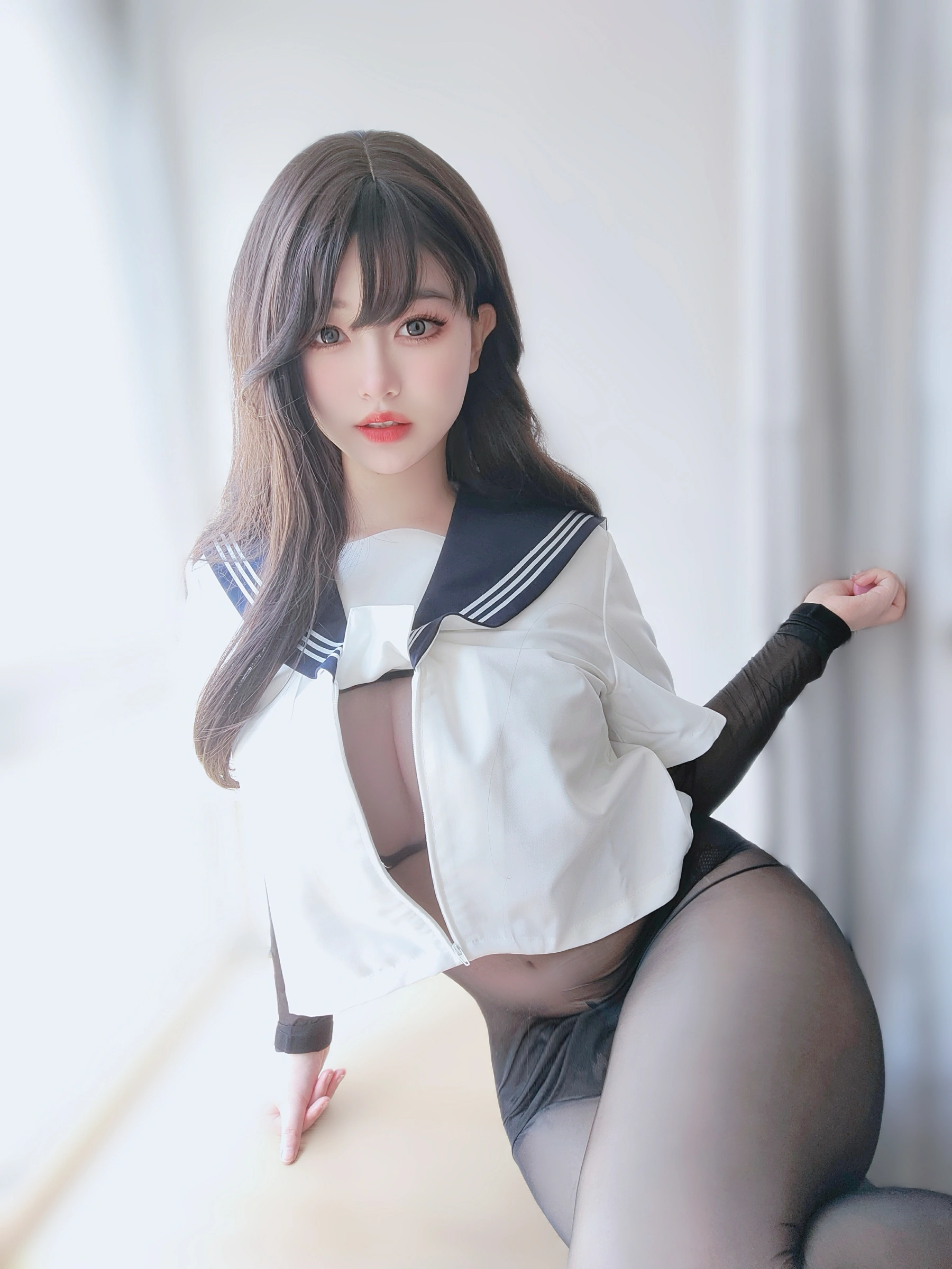 女主K – 水手服妹妹 Cosplay 甜美校园风 日系动漫写真