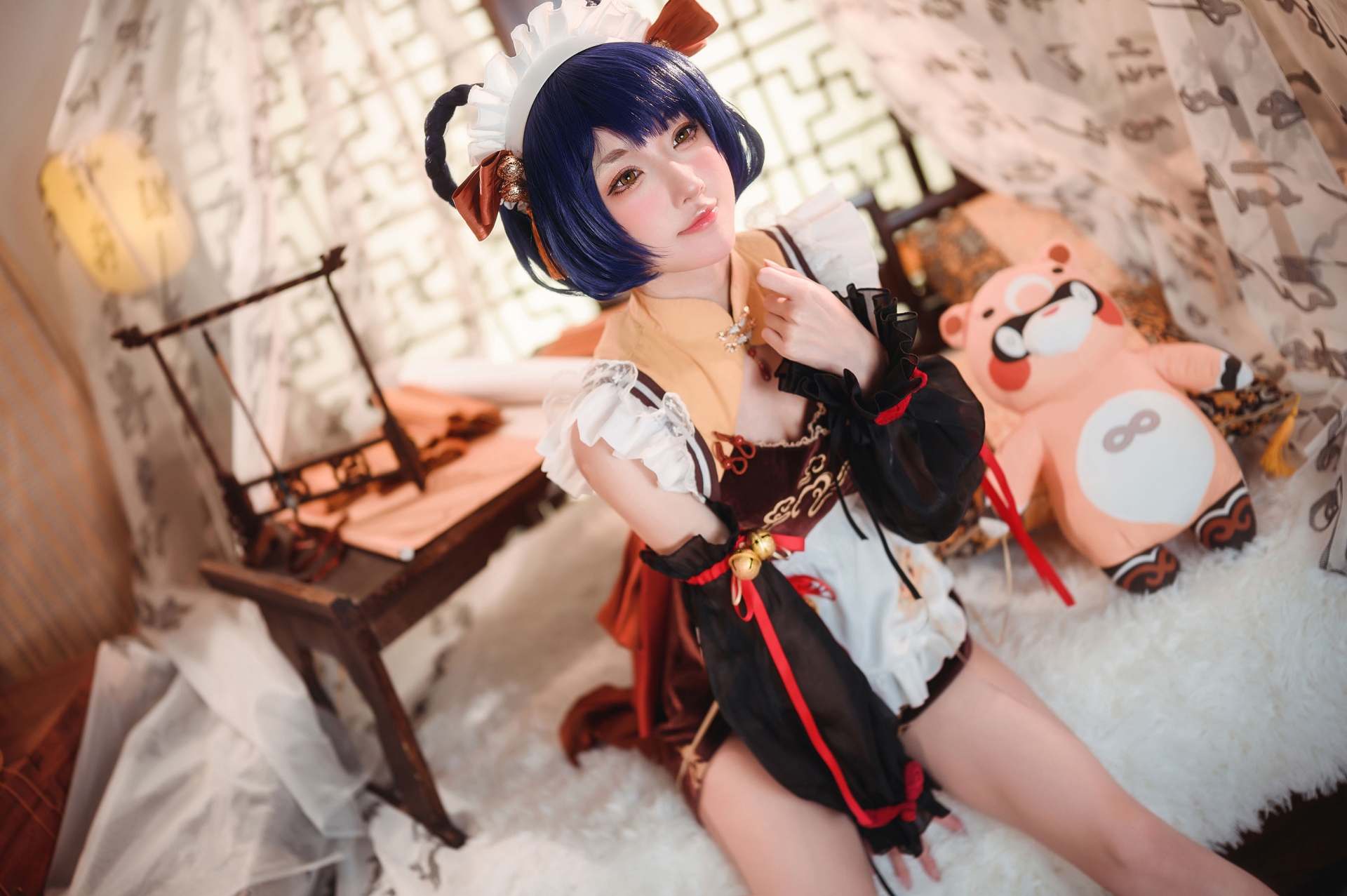 阿包也是兔娘 – 原神 香菱 cosplay 精美摄影 高清图集插图
