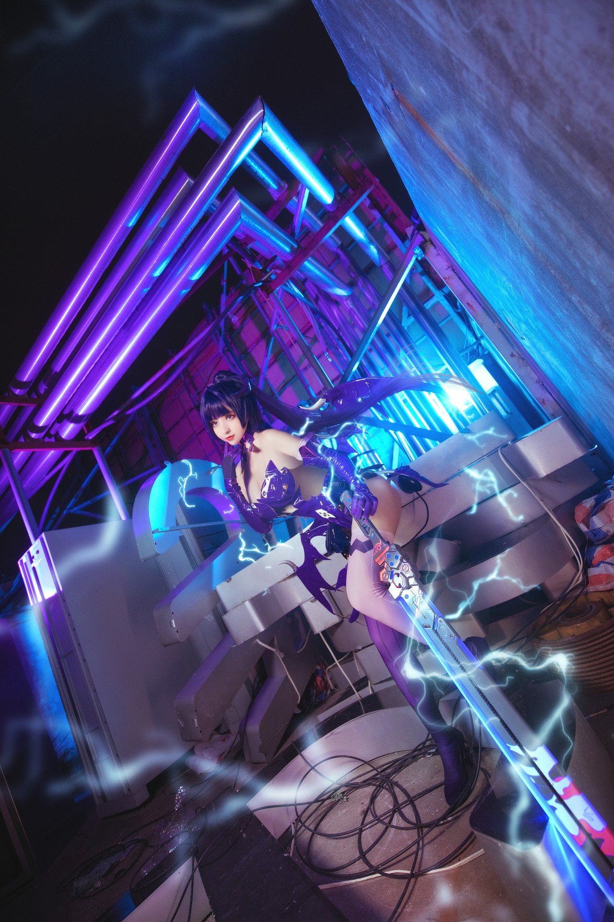 rioko凉凉子 魅魔芽衣 cosplay 魅惑写真 恶魔契约 暗黑系插图