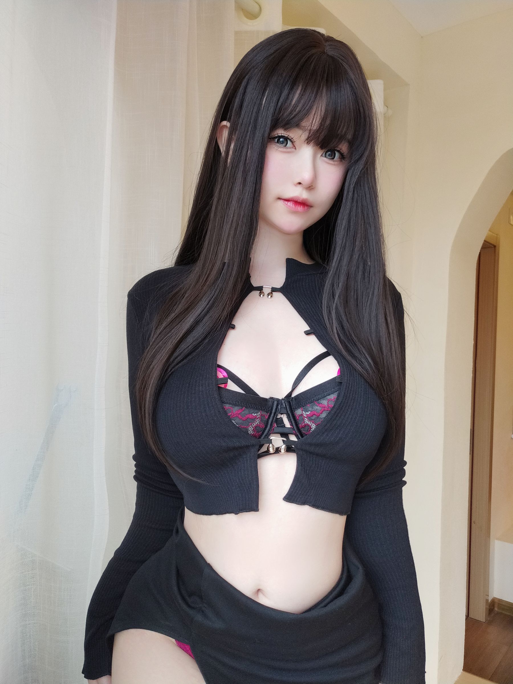 女主K 性感内衣Cosplay写真 成人向视觉盛宴插图