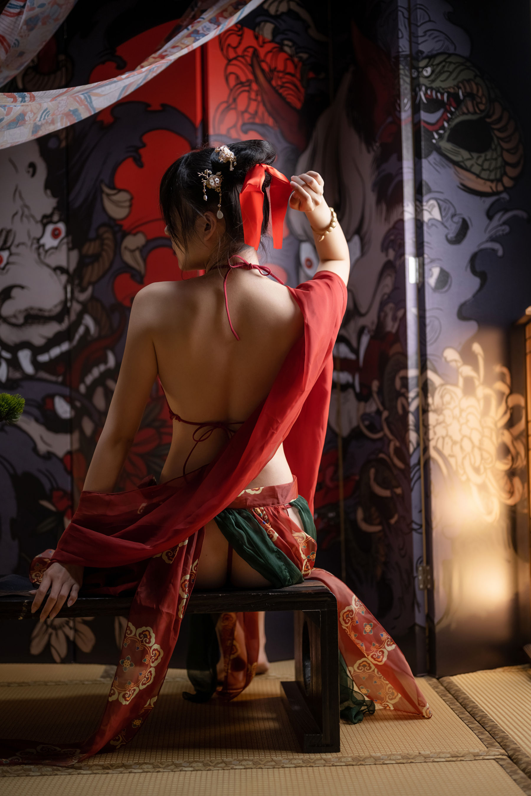 香草喵露露 – 春节贺图 汉服cosplay 国风贺岁写真插图