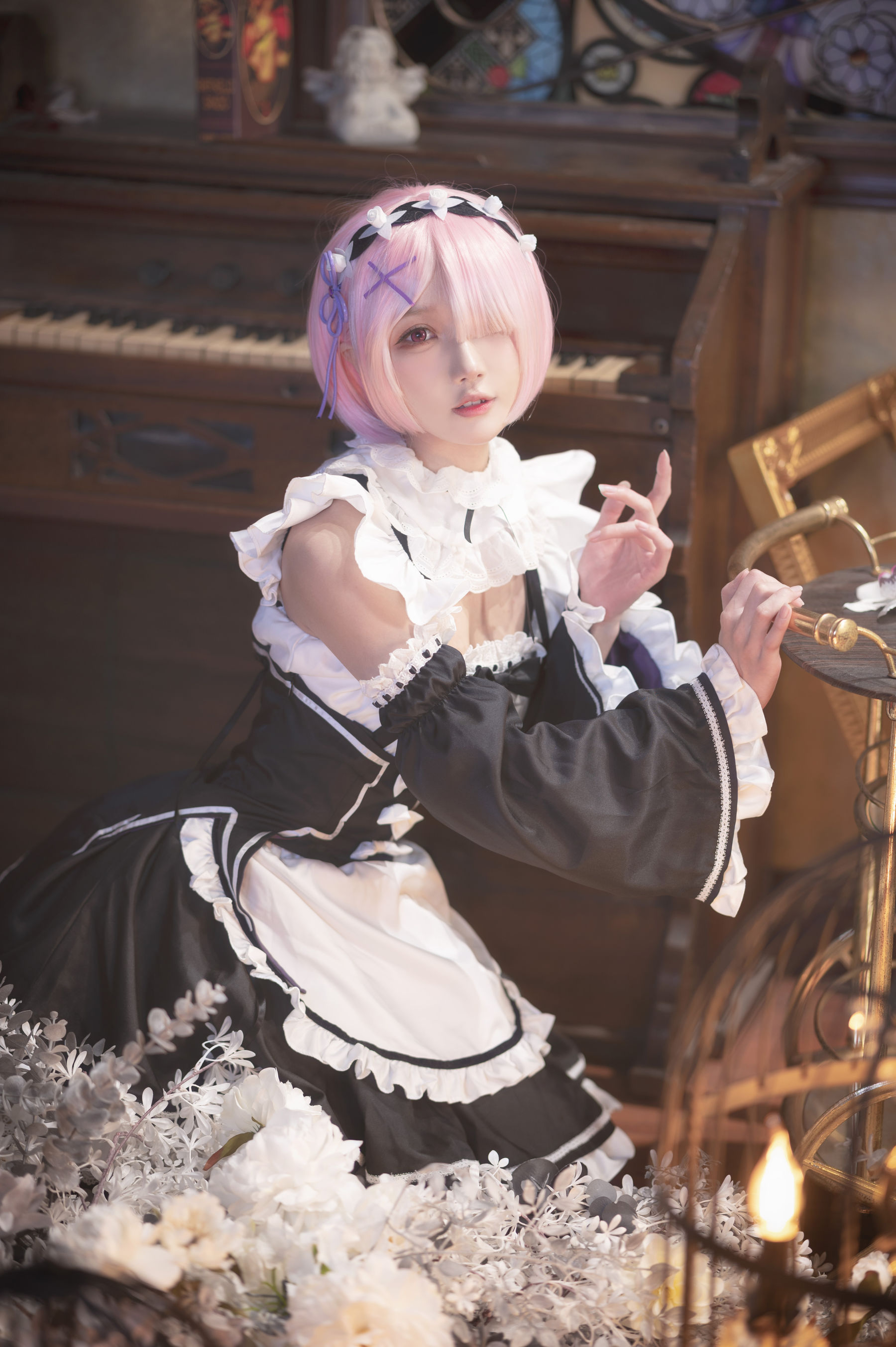 阿包也是兔娘 – 拉姆女仆 cosplay 蕾姆姐姐女仆装 Re Zero 从零开始异世界生活 动漫角色扮演插图 阿包也是兔娘 – 拉姆女仆 cosplay 蕾姆姐姐女仆装 Re Zero 从零开始异世界生活 动漫角色扮演插图