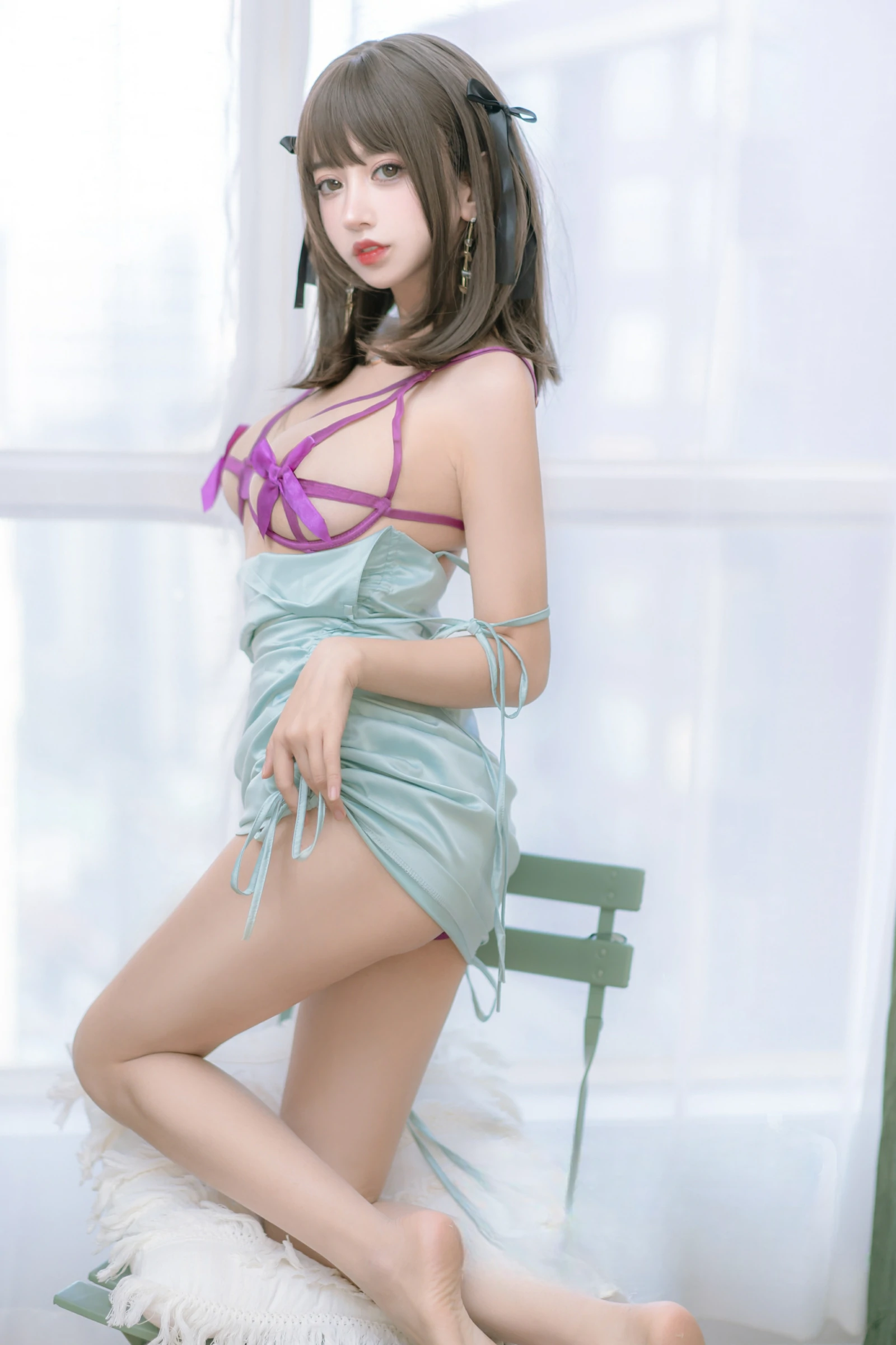 过期米线线喵 邻家妹妹甜美日常 Cosplay写真插图