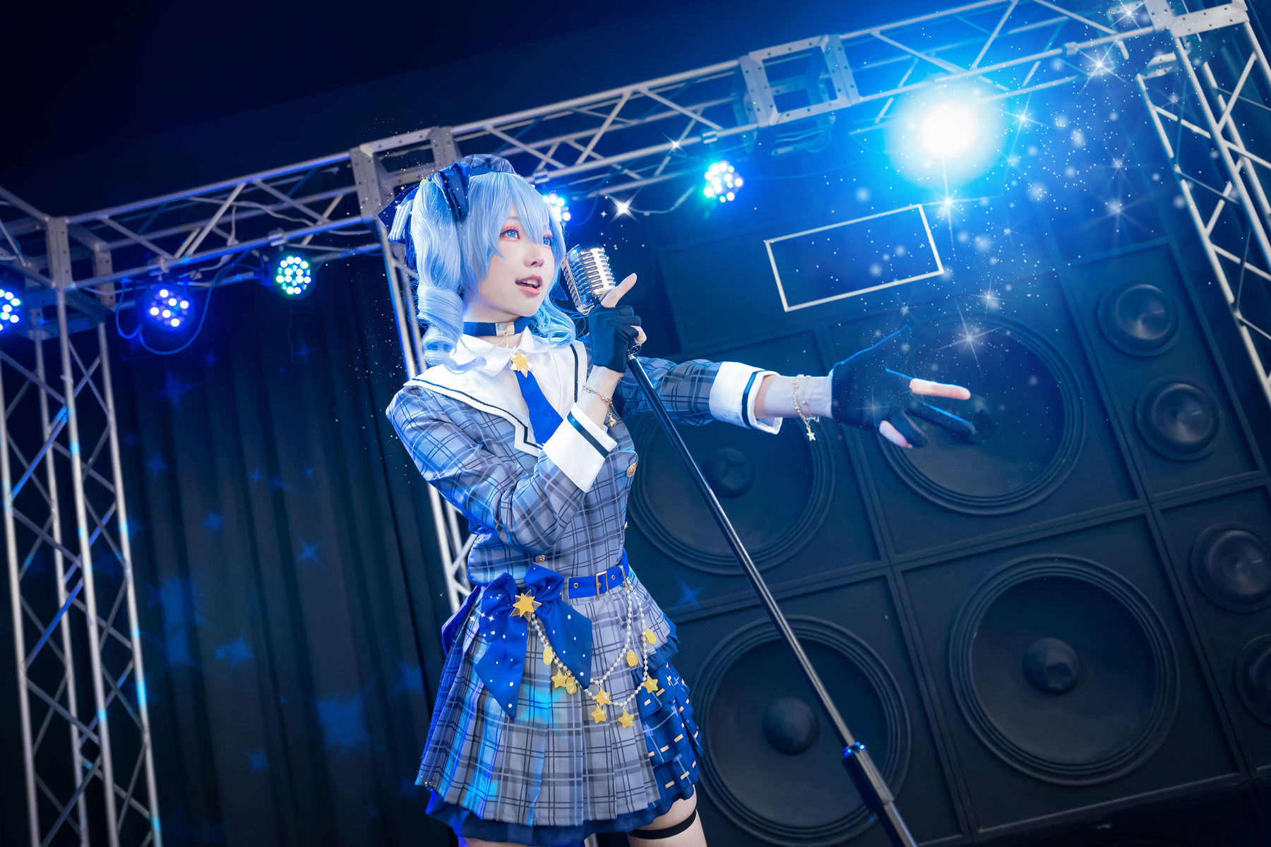 Ely_eee(ElyEE子) Hoshimachi Suisei Cosplay 星街彗星 虚拟偶像 高清写真插图