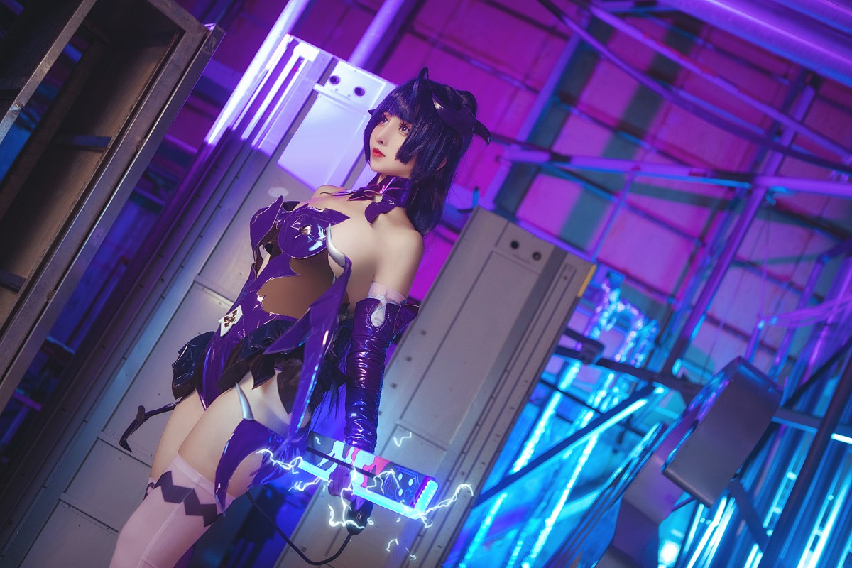 rioko凉凉子 魅魔芽衣 cosplay 魅惑写真 恶魔契约 暗黑系插图