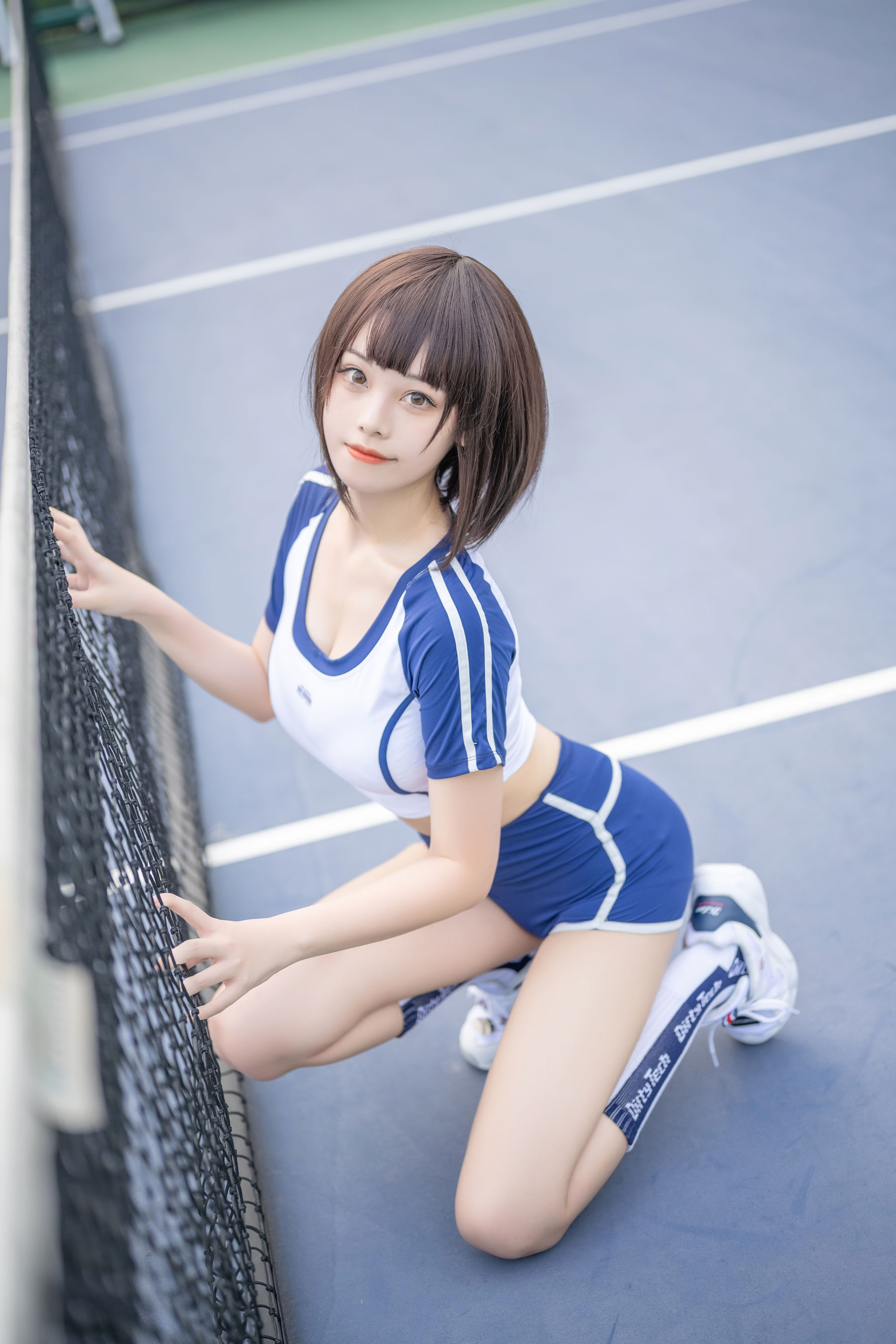 蜜汁猫裘 – 体操服Cosplay写真 性感运动风角色扮演图片集插图