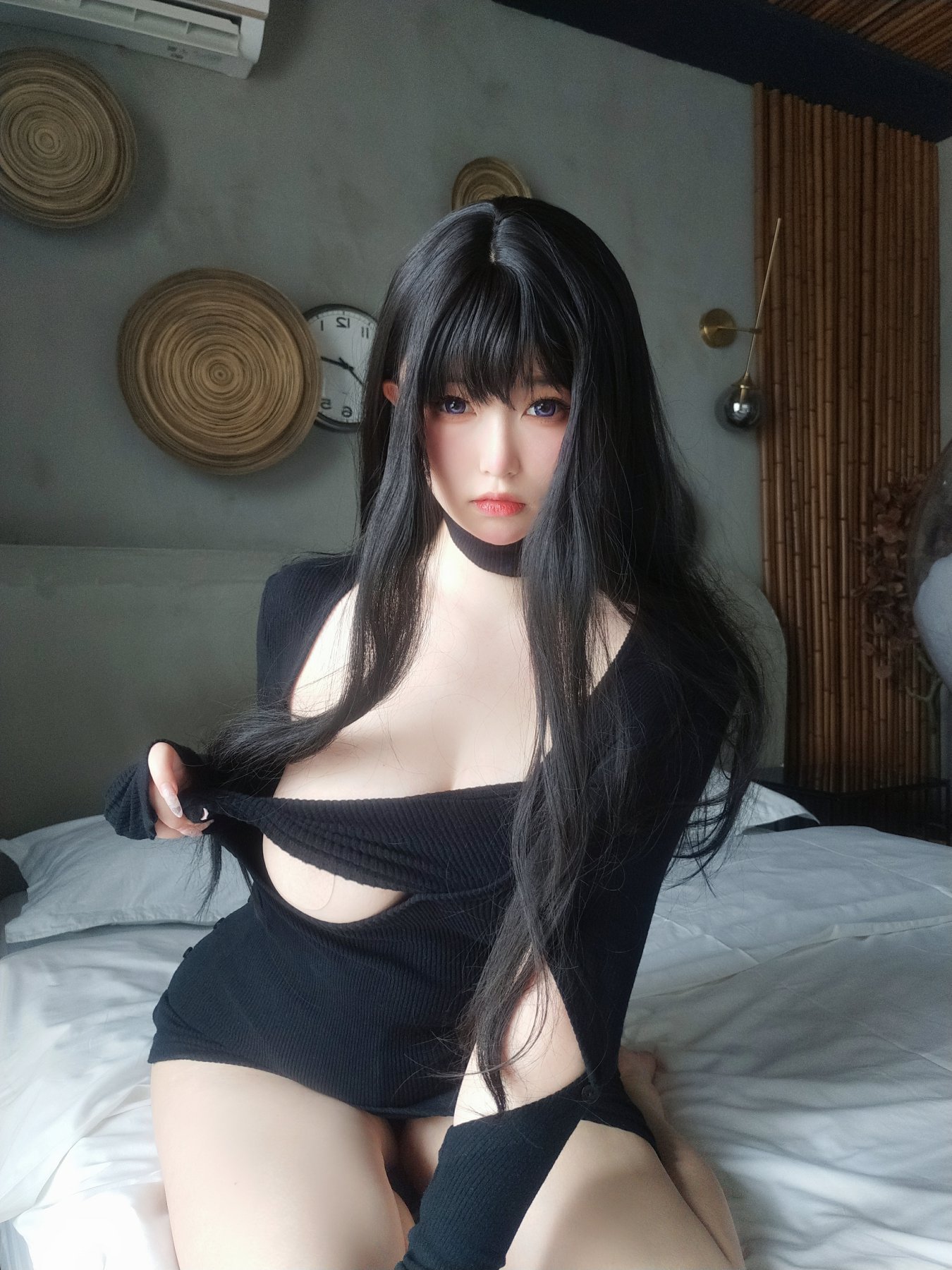 女主K – 害羞妹妹 Cosplay 写真集 清纯可爱角色扮演插图