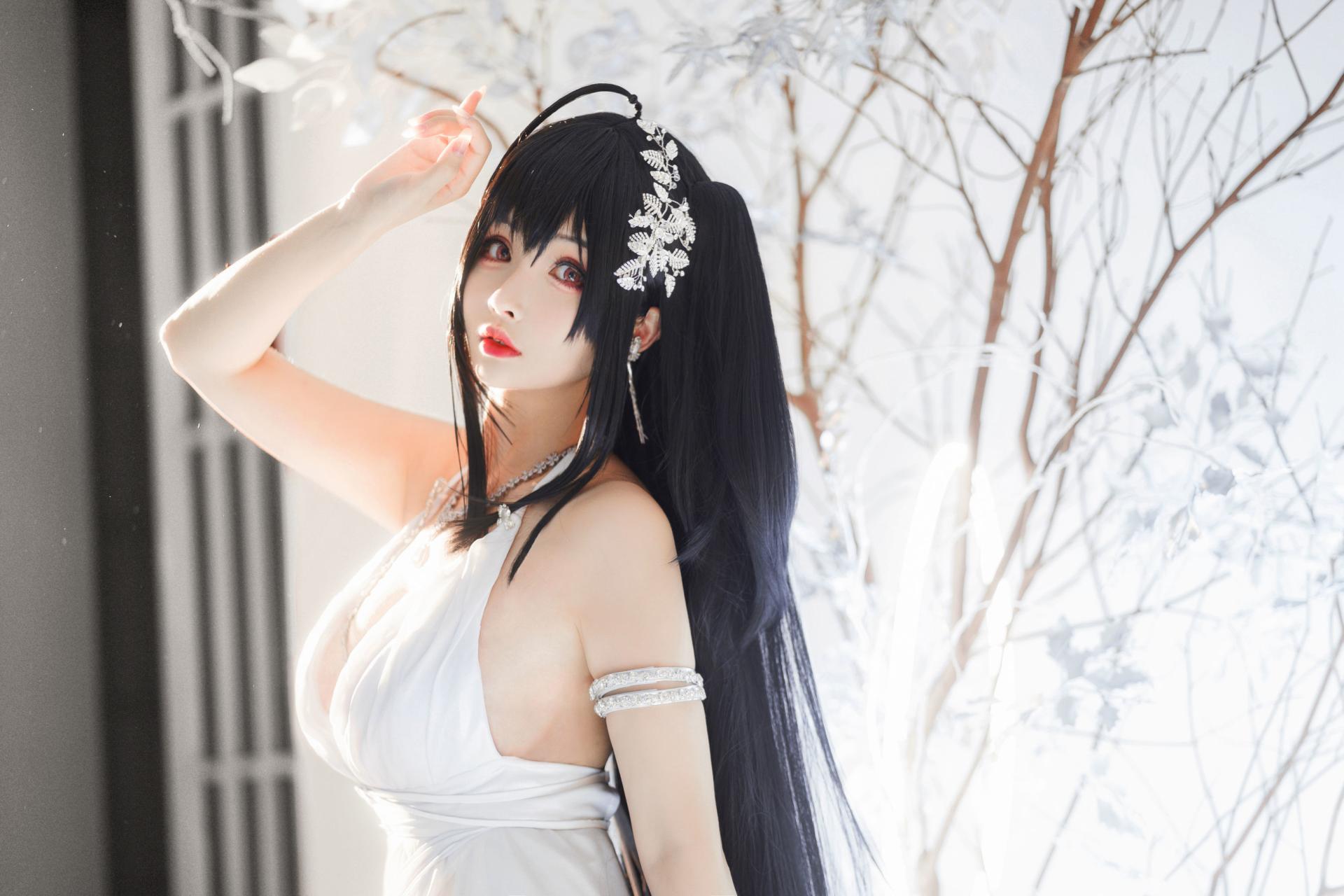 rioko凉凉子 大凤Cosplay 性感旗袍 舰娘碧蓝航线 高清写真图集插图