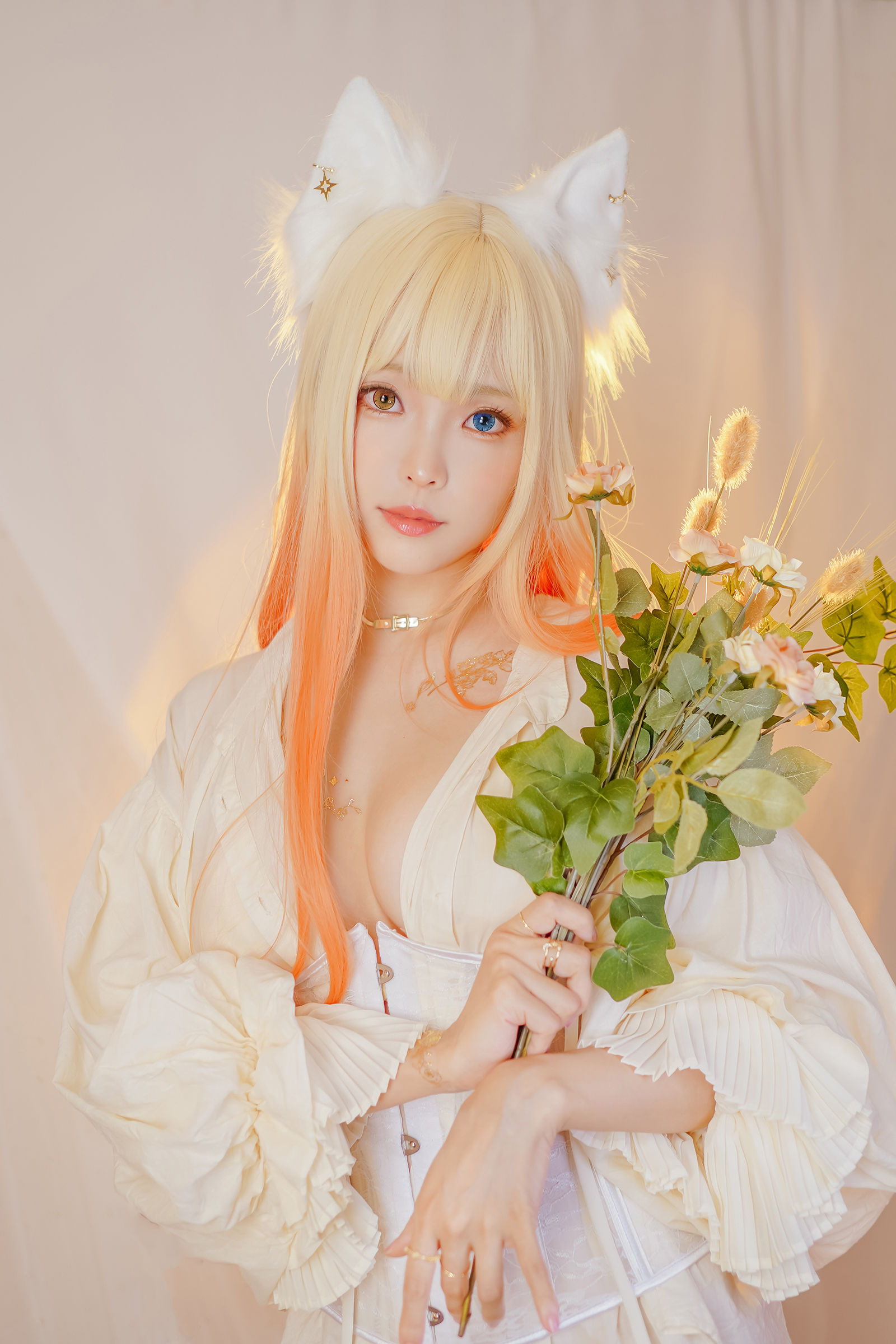 Ely_eee(ElyEE子) 貓魔女與貓 Cosplay 奇幻魔法少女寫真集插图
