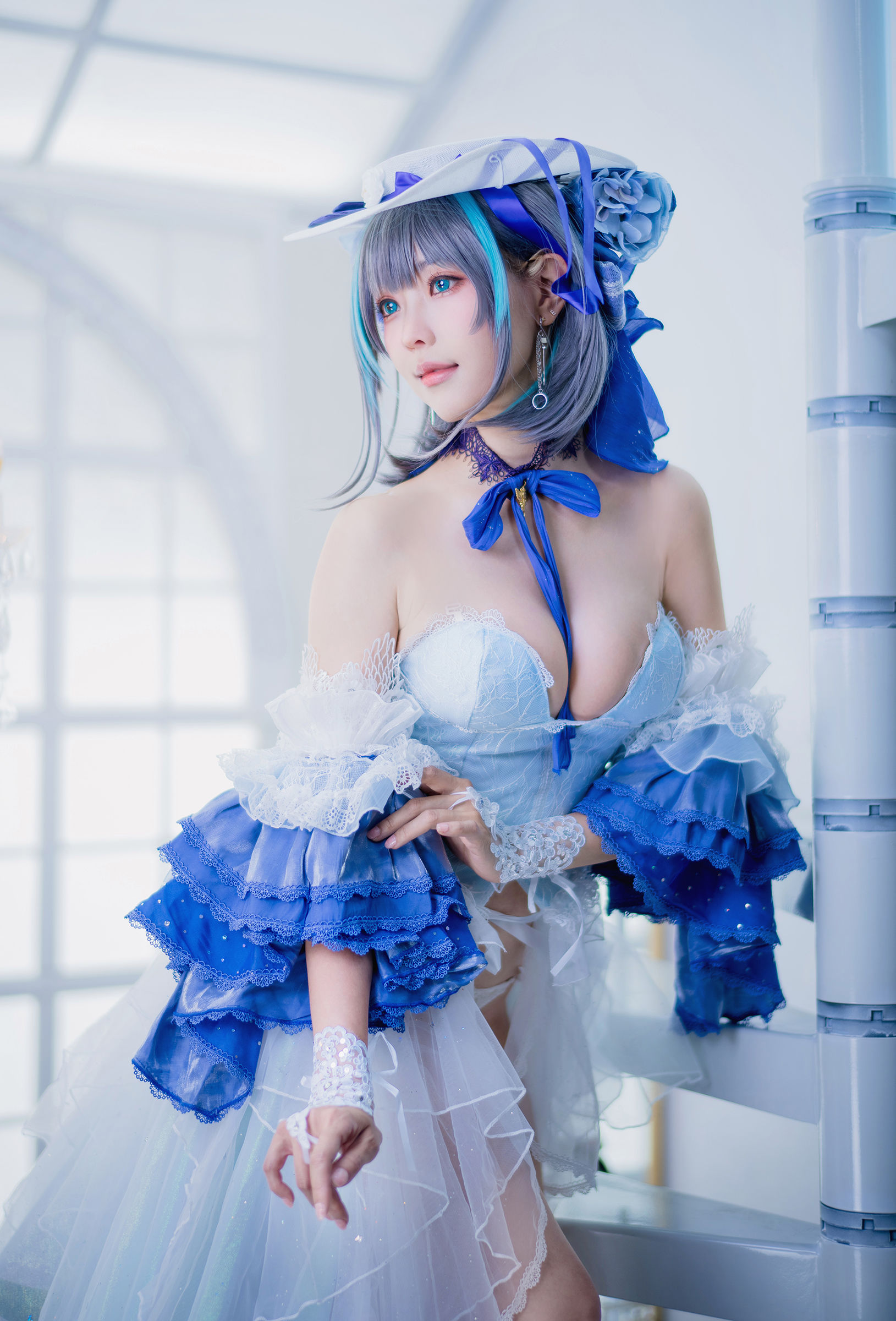 Ely_eee(ElyEE子) Cheshire Dress 柴郡禮服 Cosplay 高清寫真