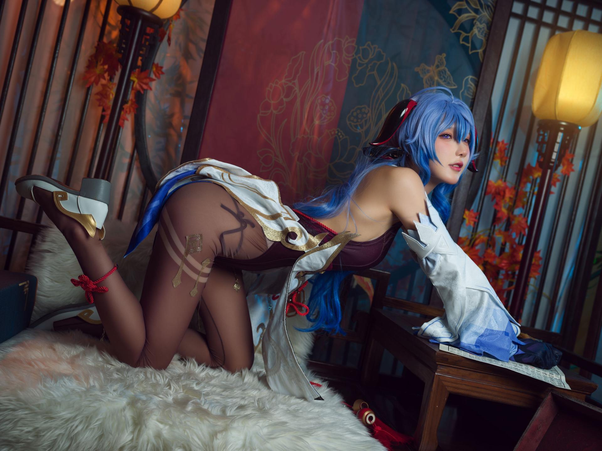 阿包也是兔娘 – 舰长 原神甘雨 Cosplay 魅惑写真插图 阿包也是兔娘 – 舰长 原神甘雨 Cosplay 魅惑写真插图