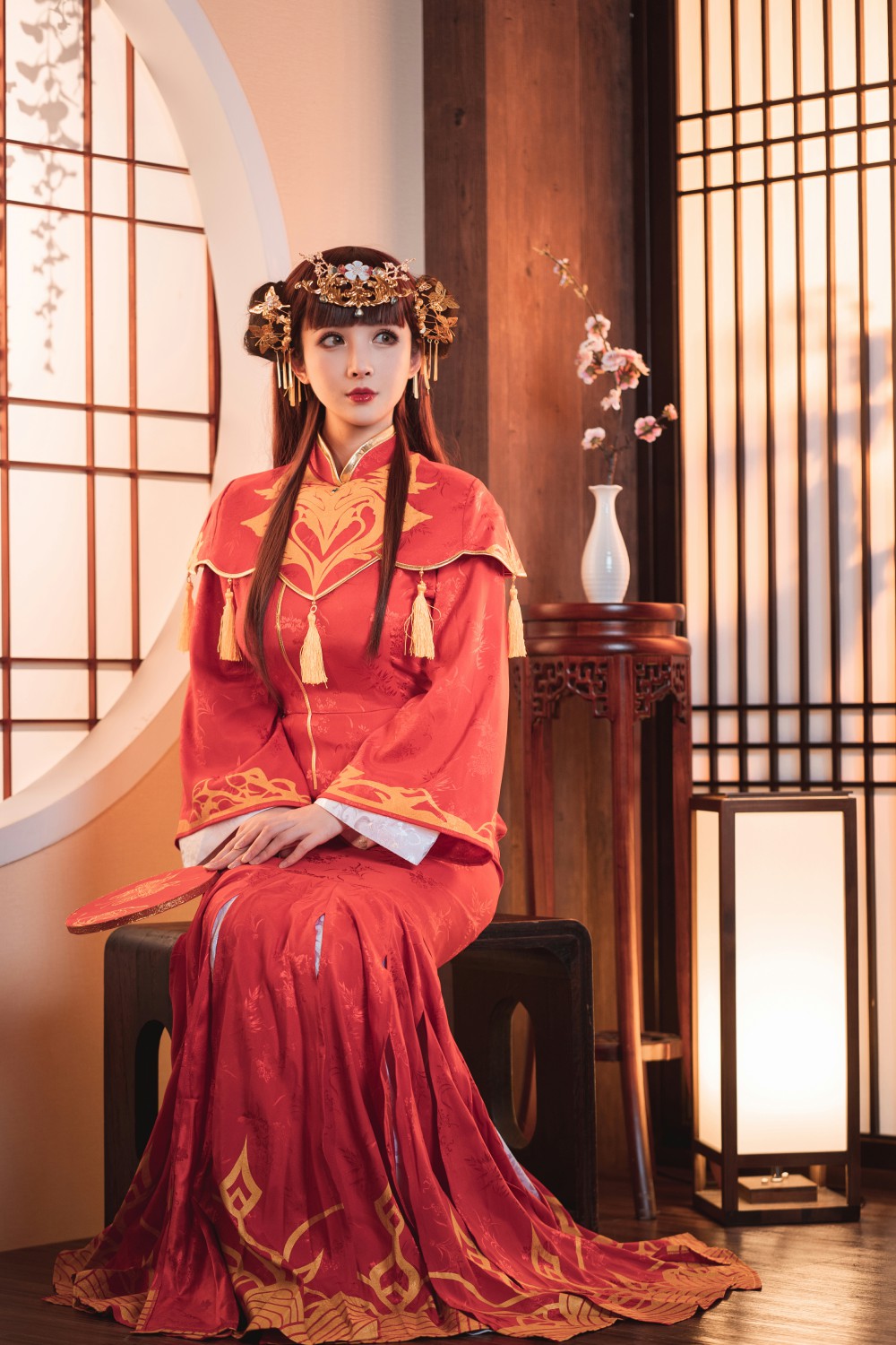 rioko凉凉子 逸仙cosplay 碧蓝航线旗袍写真 国风舰娘优雅造型