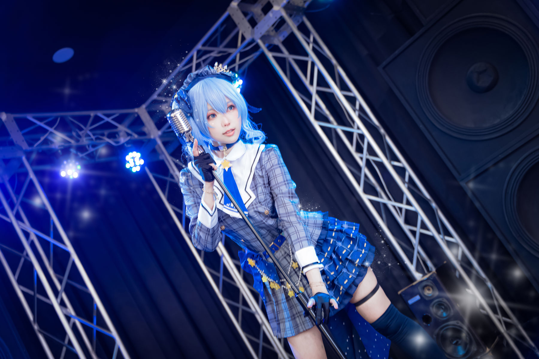 Ely_eee(ElyEE子) Hoshimachi Suisei Cosplay 星街彗星 虚拟偶像 高清写真插图