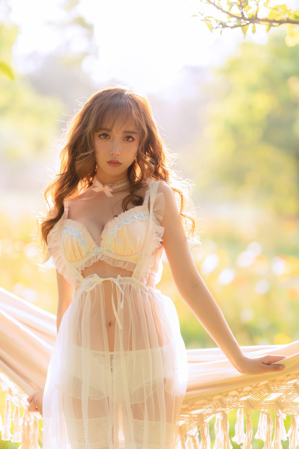 过期米线线喵 夏日限定吊床 cosplay 清凉写真插图